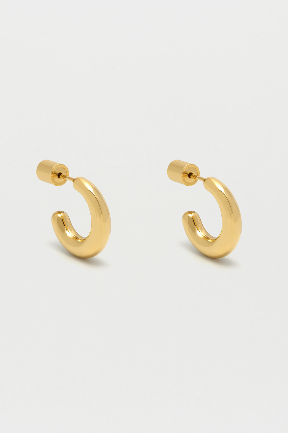 Mini Chunky Hoop Earrings for Women - Gold & Silver Small Hoop Earrings - Trendy Dainty Huggie Hoops - Perfect for Everyday Wear, Office & Date Night