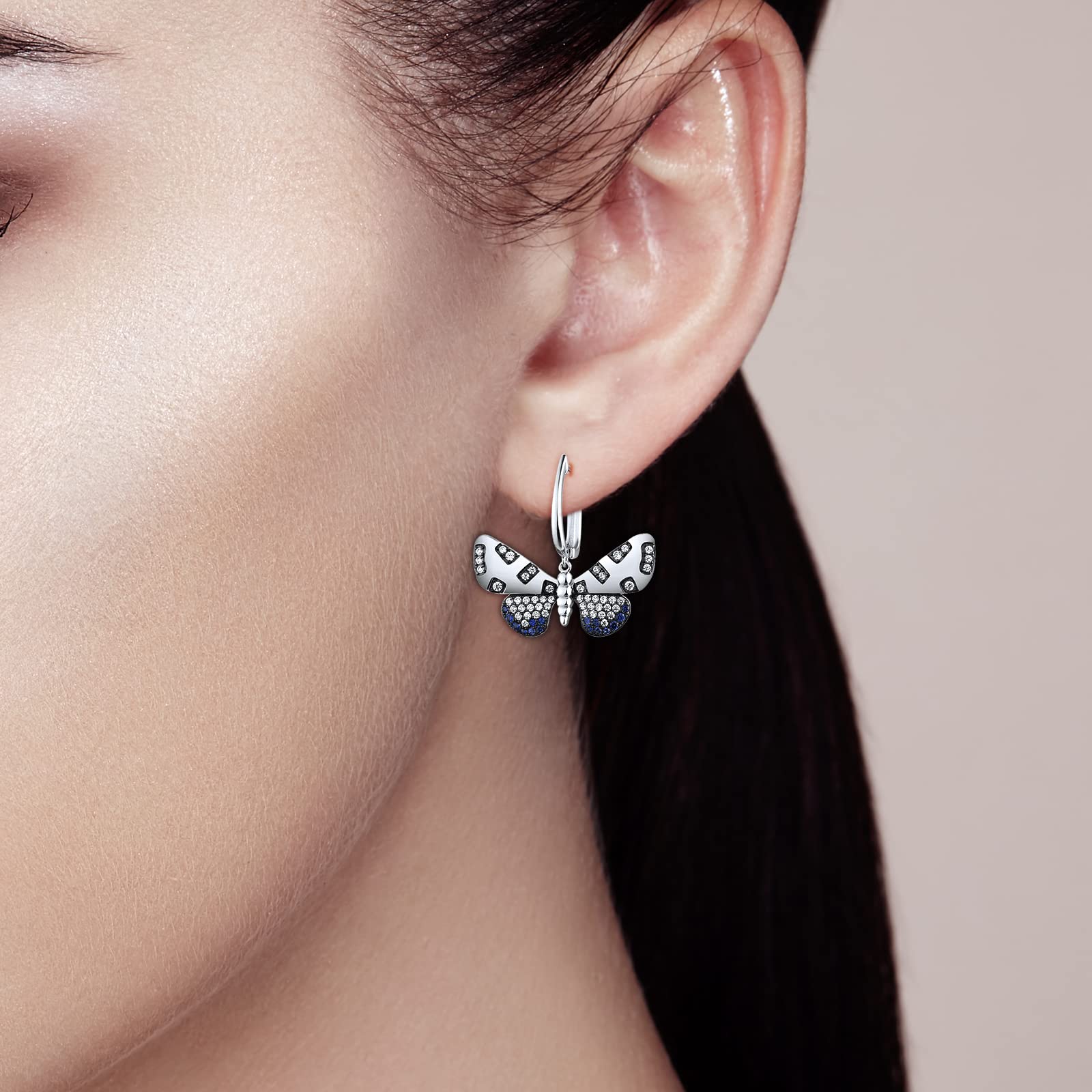 Elegant Sterling Silver Butterfly Earrings for Women - Hypoallergenic & Lightweight - Perfect for Parties, Weddings & Everyday Wear