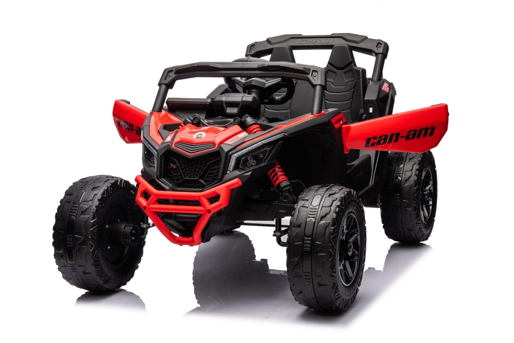 24V Can Am Maverick UTV Kids Ride On Car - 2 Seater Electric Vehicle with Suspension, LED Lights & Brushless Motor | Perfect for Outdoor Adventure & Backyard Play