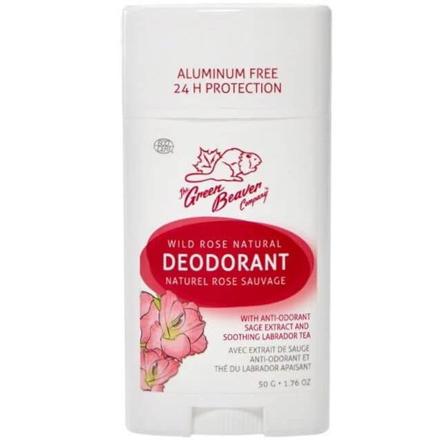 Green Beaver Natural Deodorant Wild Rose Scent - 50g Aluminum-Free, Organic & Vegan - Fresh All Day Protection for Women & Men - Perfect for Gym, Work & Outdoor Activities
