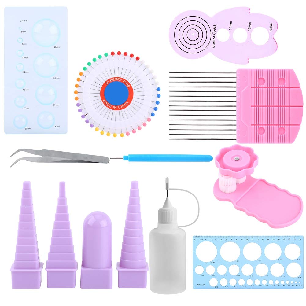 Hilitand 11-in-1 Paper Quilling Tools Kit with Crimper, Comb, Ruler & Pins - DIY Scrapbooking, Card Making & Home Decor Crafts for Adults & Kids