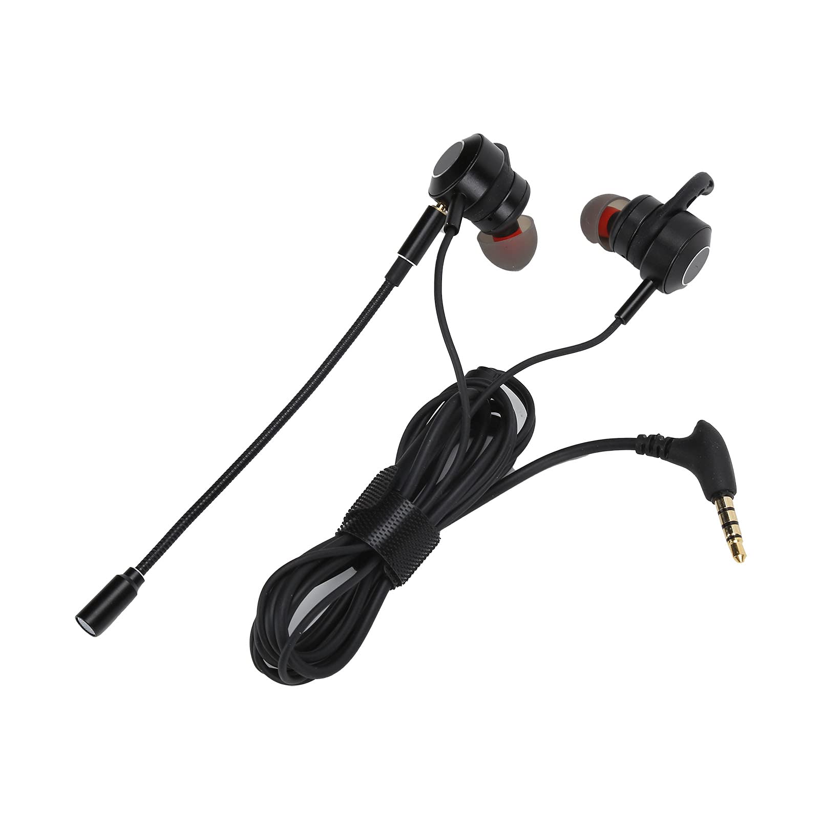 Topiky Gaming Earphones with Bass - Wired Headset with Aluminum Alloy Magnetic Ear Shell & Extended Microphone for PC, PS4, Xbox (Black) - Perfect for Gaming, Office Work & Home Use