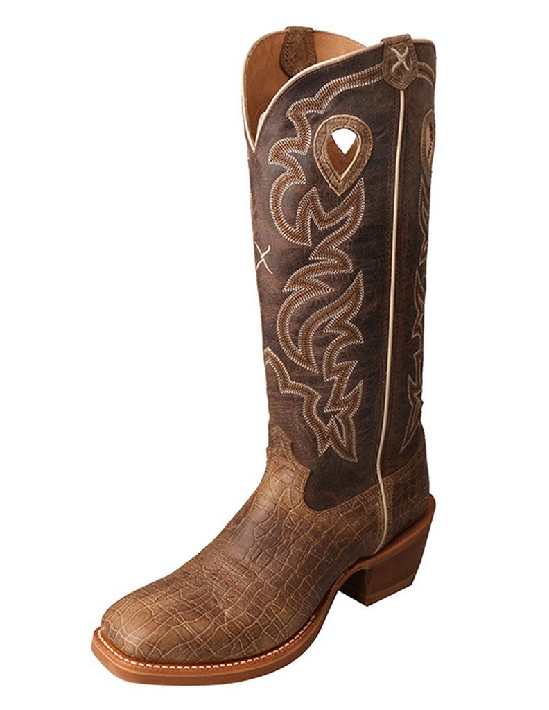 Twisted X Men's Buckaroo Boot - Comfortable Western Cowboy Boots for Men, Durable Leather Work Boots for Riding & Outdoor Activities