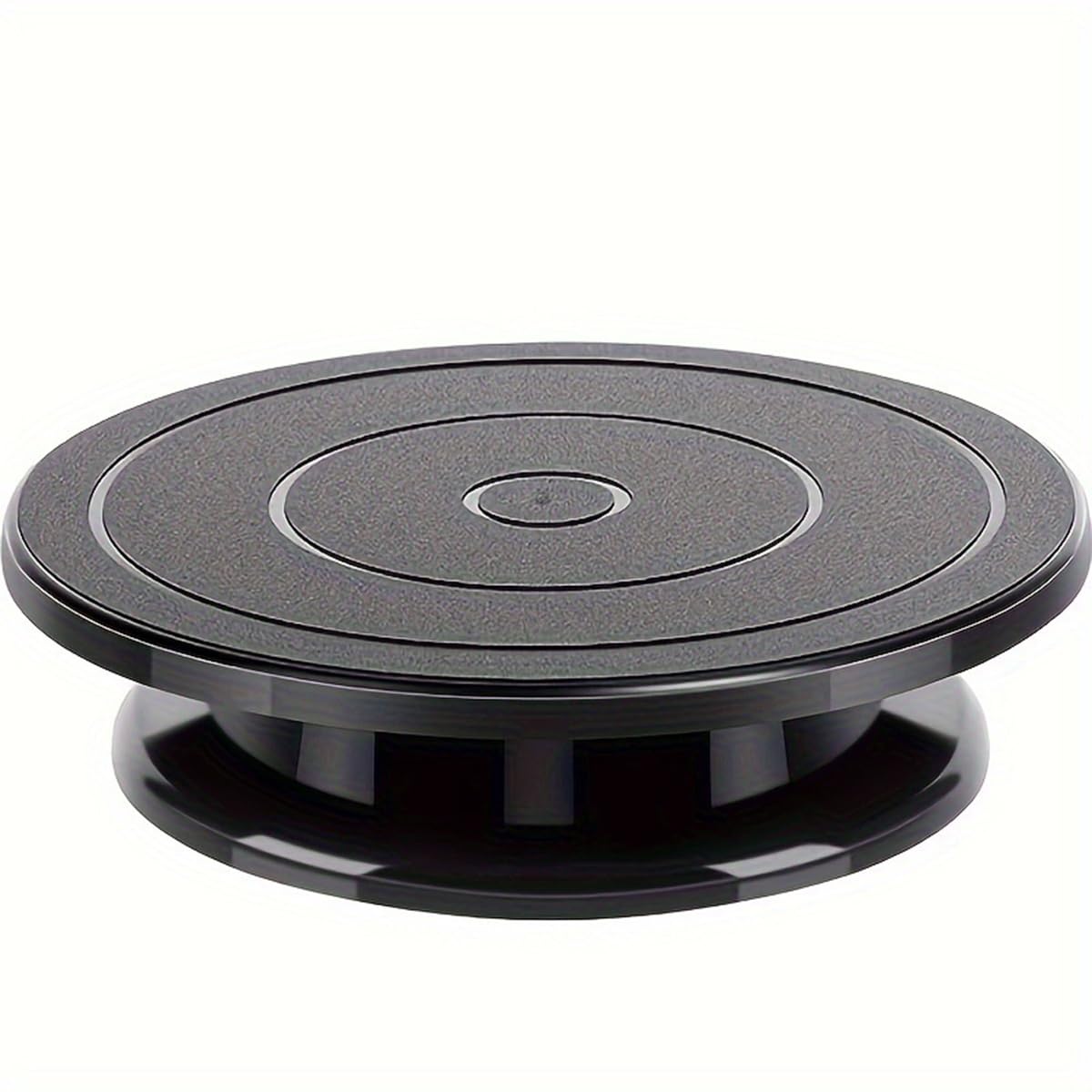 11 Inch Rotating Cake Turntable Stand - Smooth Spinning Cake Decorating Turntable for Baking, Frosting & Decorating Cakes, Cupcakes & Cookies - Durable Black Cake Spinner for Home Bakers & Professional Chefs (Perfect for Birthday Cakes, Wedding Desserts & Baking Classes)