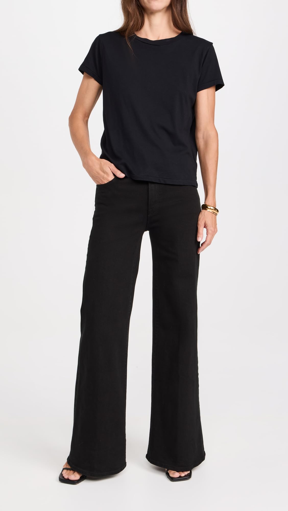MOTHER Women's Petite Lil Twister Sneak Jeans - Comfortable Stretch Denim for Casual Wear, Work & Everyday Outfits