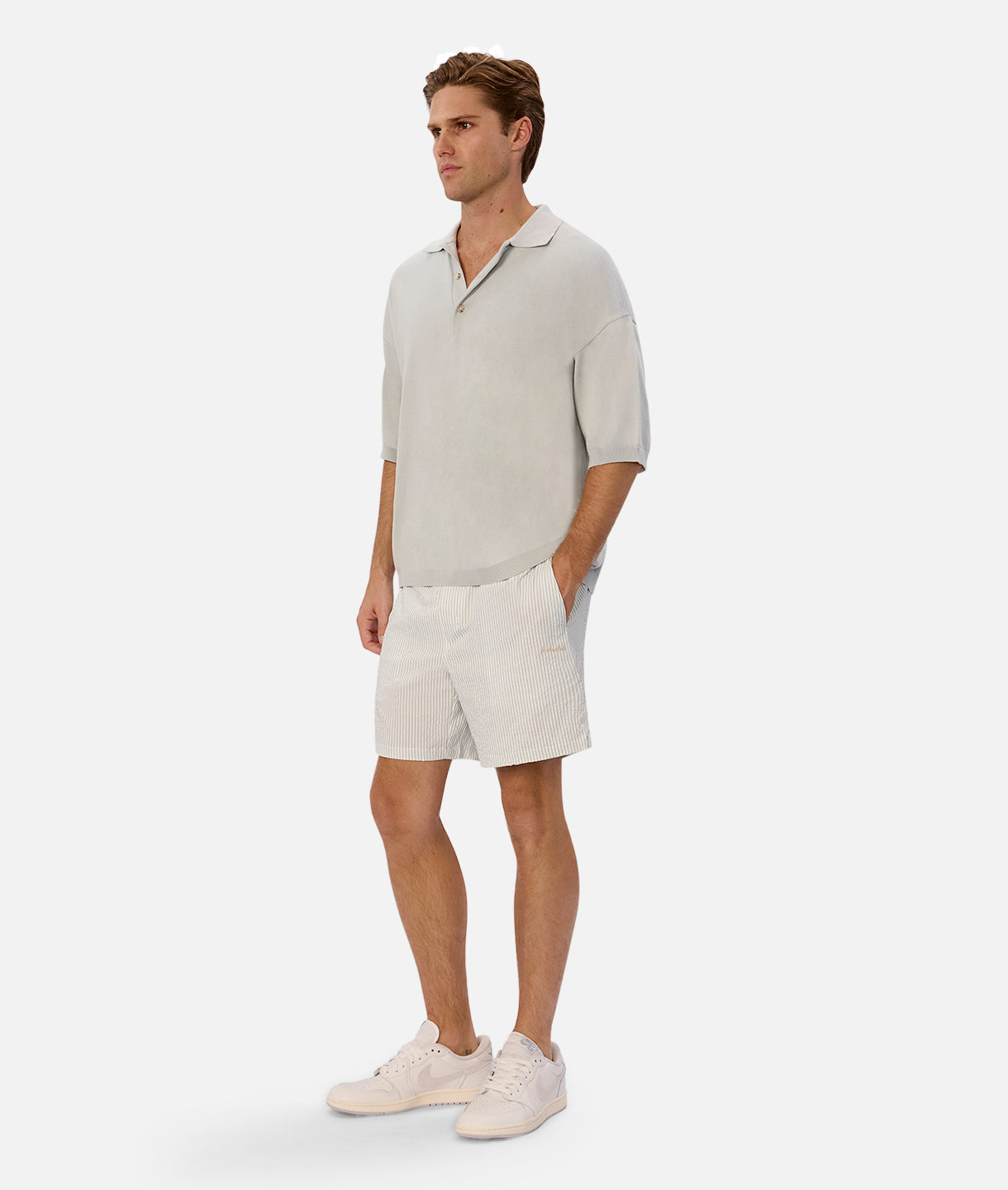 Del Sur Men's Knitted Polo Shirt - Premium Cotton Blend, Comfort Fit, Stylish Casual Wear for Office, Golf & Everyday Outfits
