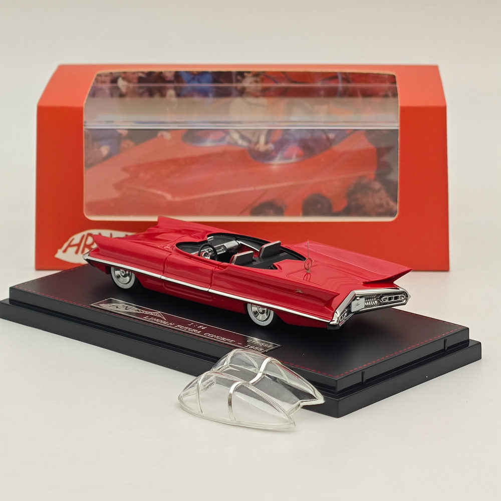 1/64 HRN Model 1955 FUTURA CONCEPT Diecast Car - Red Collectible Miniature Vehicle for Display & Gifts - Perfect for Car Enthusiasts, Model Collectors, and Home/Office Decor