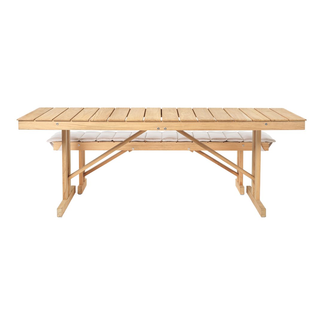 BM1771 Outdoor Patio Dining Table - Durable Weatherproof Metal & Glass Design for Garden, Backyard, Poolside - Perfect for Al Fresco Dining & Entertaining