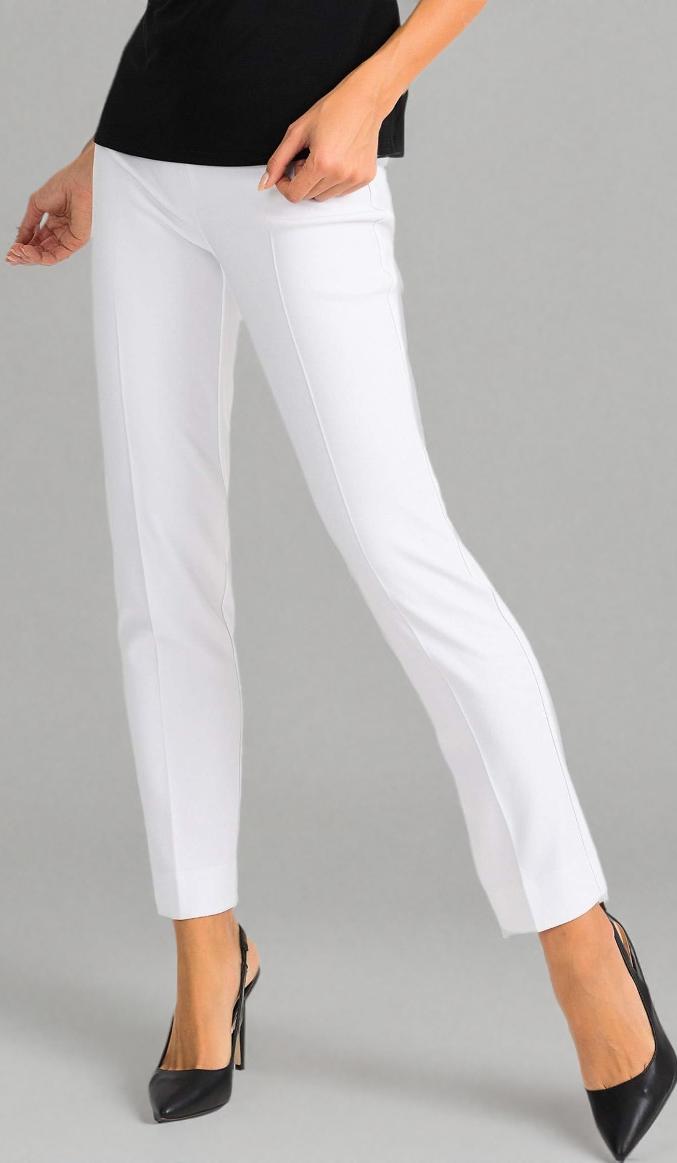 Joseph Ribkoff Women's Classic Pants - Elegant Tailored Trousers for Work & Business | Comfortable Stretch Fabric for Office, Travel & Formal Events