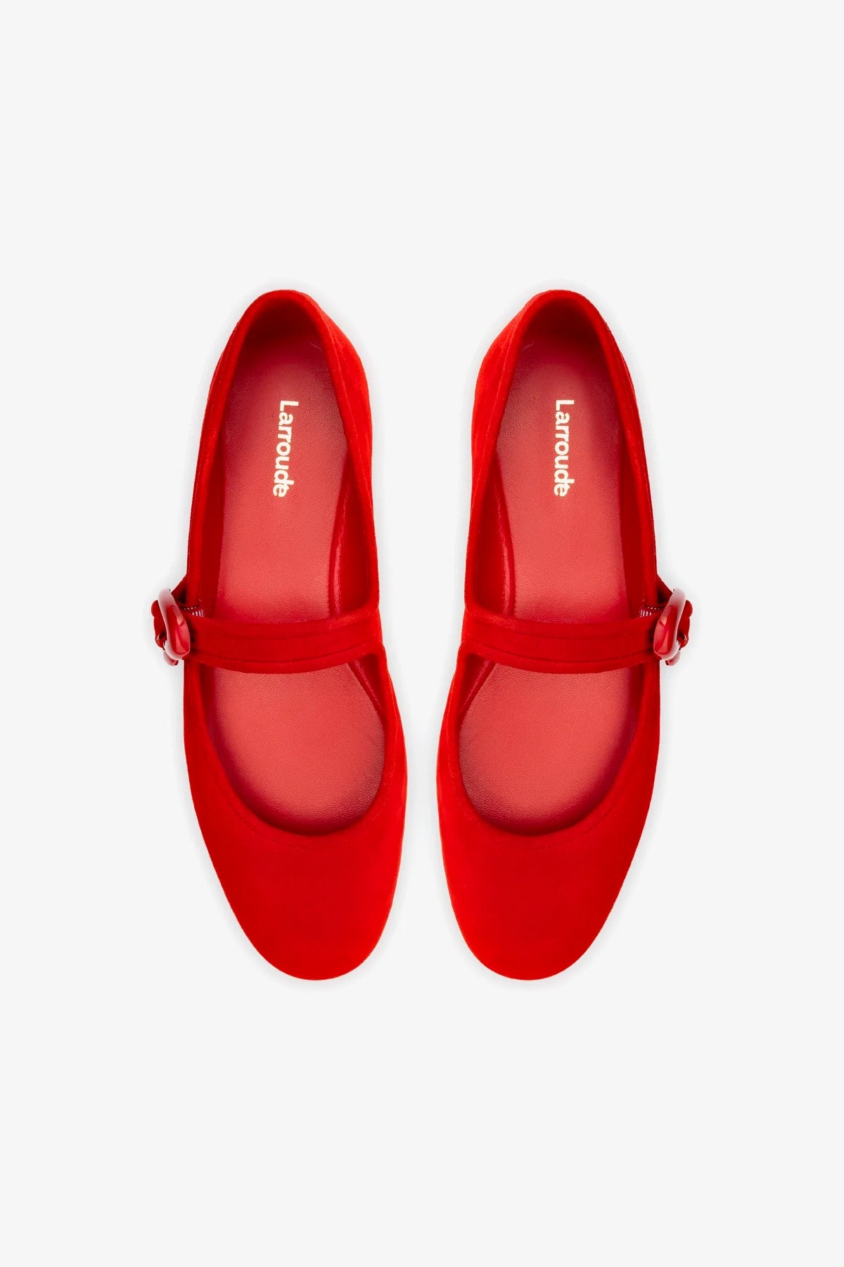 Verona Ballet Flat Shoes for Women - Comfortable Scarlet Suede Slip-On Loafers | Perfect for Work, Office, and Casual Outfits