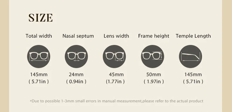 CCspace Women's Full Rim Square Cat Eye Plastic Eyeglasses Frame 57424 - Stylish Retro Glasses for Women, Fashionable Eyewear for Work, Reading & Daily Use