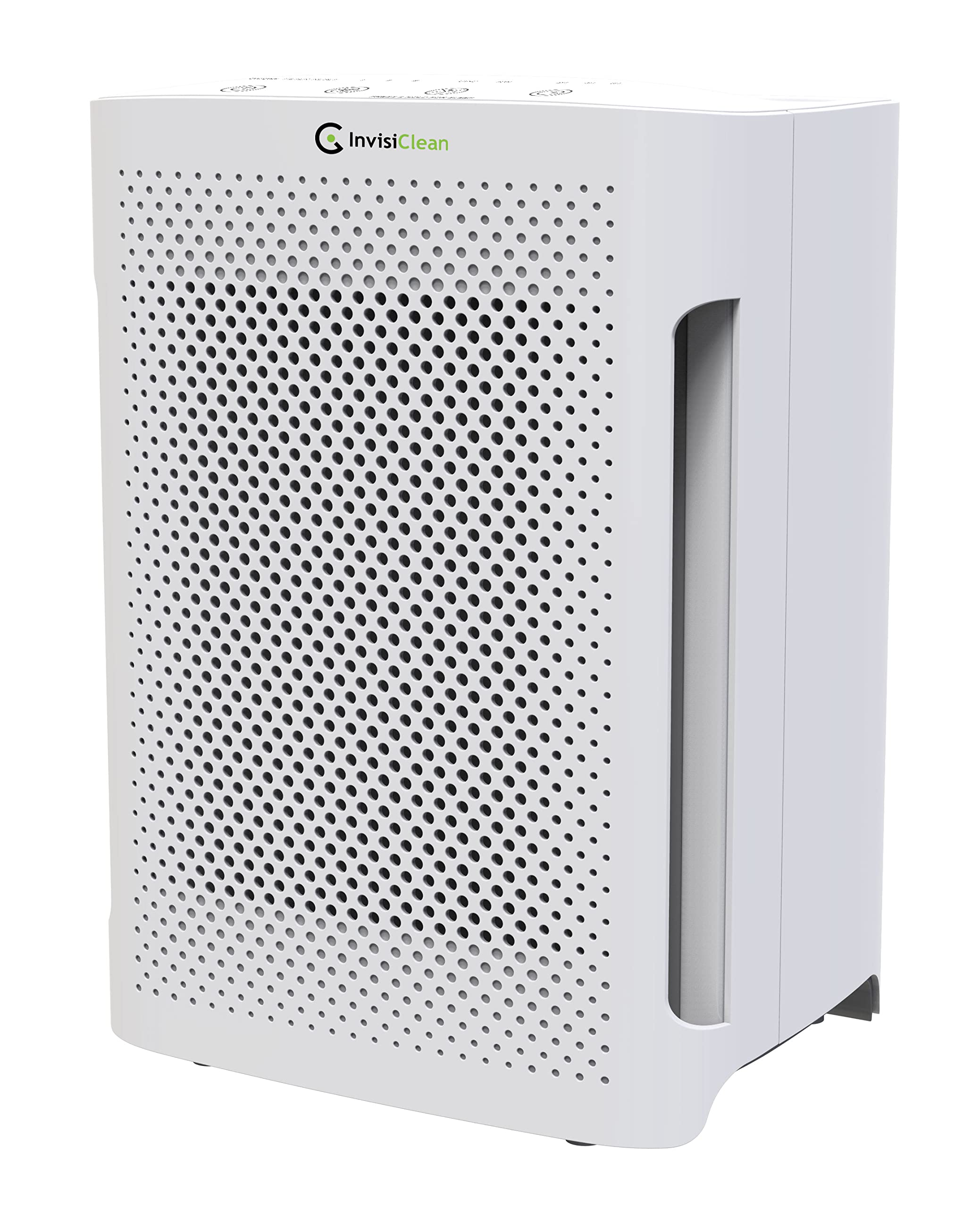 InvisiClean Mini Aura Air Purifier for Bedroom - 5-in-1 H13 True HEPA Filter with Ionizer, Carbon Prefilter & UV Light - Ideal for Dorm Rooms, Pet Allergies & Baby Nurseries - Compact Air Filter for Better Sleep & Allergy Relief
