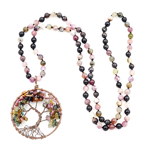 tourmaline pendant mala