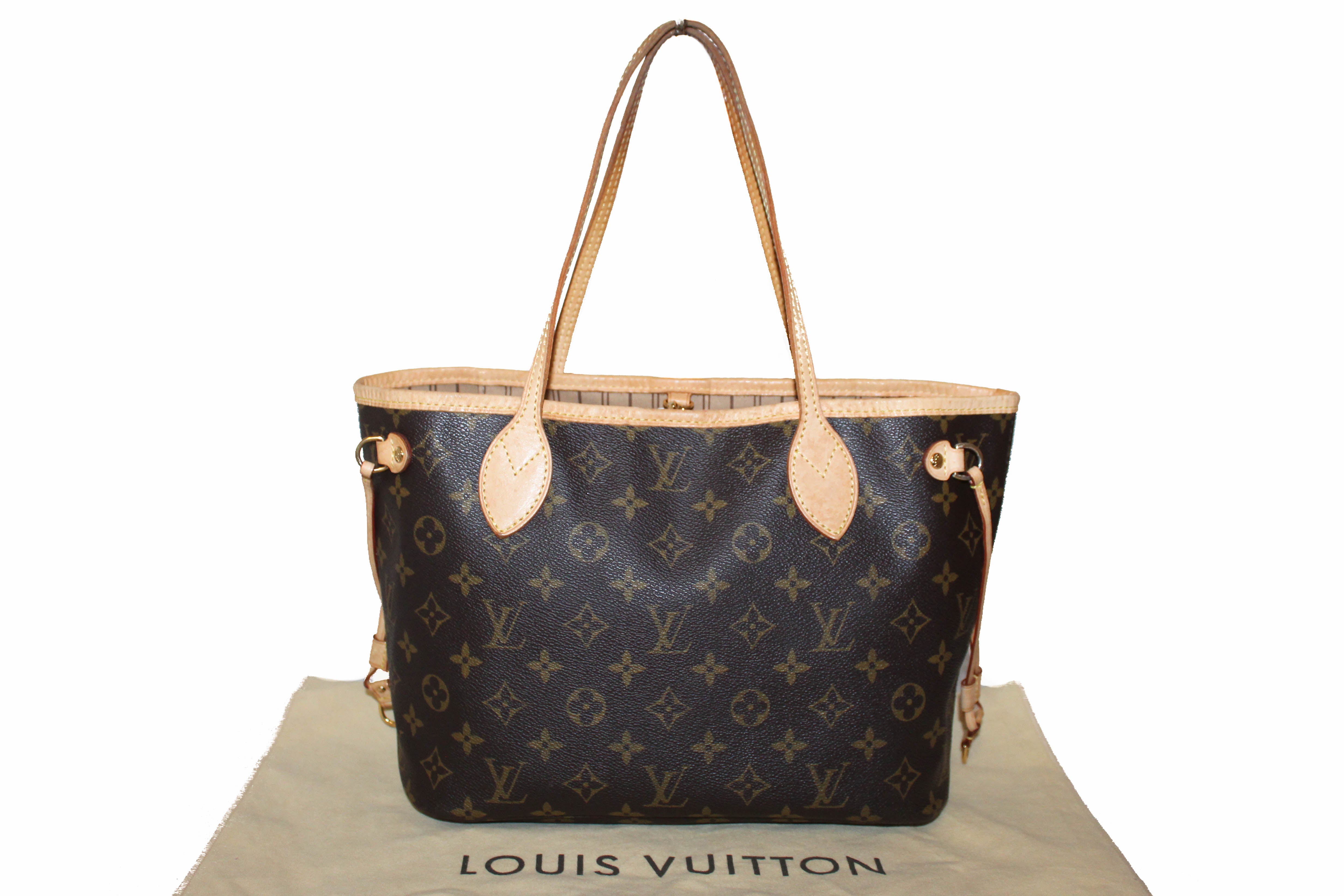 Authentic Louis Vuitton Monogram Neverfull PM Tote Bag - Luxury Designer Handbag for Women, Perfect for Work, Travel & Everyday Use
