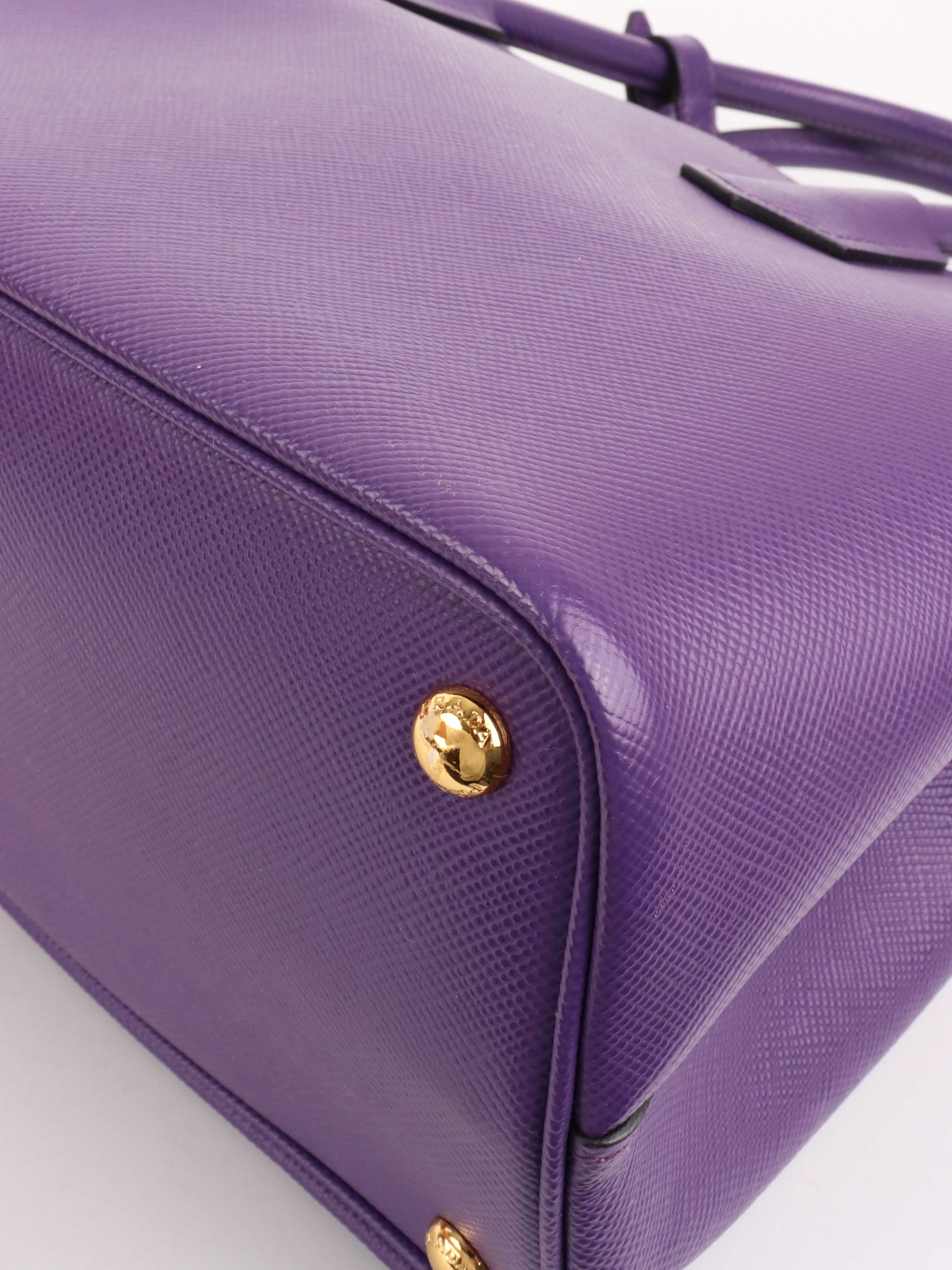 Prada Limited Edition Purple Saffiano Leather Tote Bag for Women | Luxury Designer Handbag for Work, Travel & Everyday Use