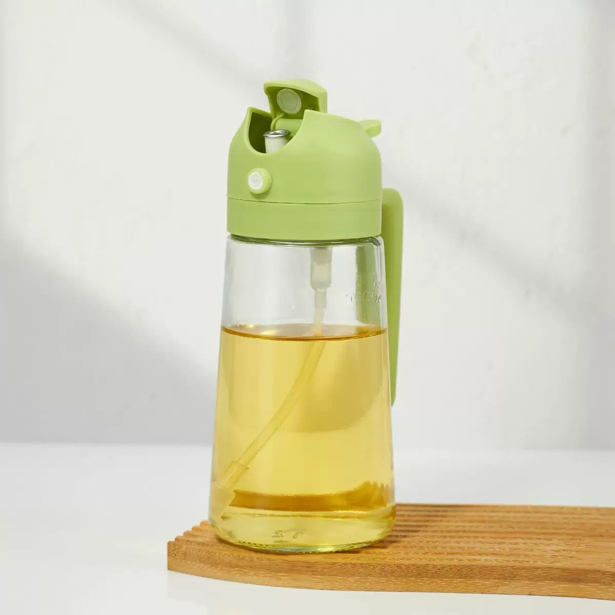 Premium MILEX Glass Olive Oil Dispenser with Pour Spout - Perfect for Kitchen, Salad Dressing & Gourmet Cooking