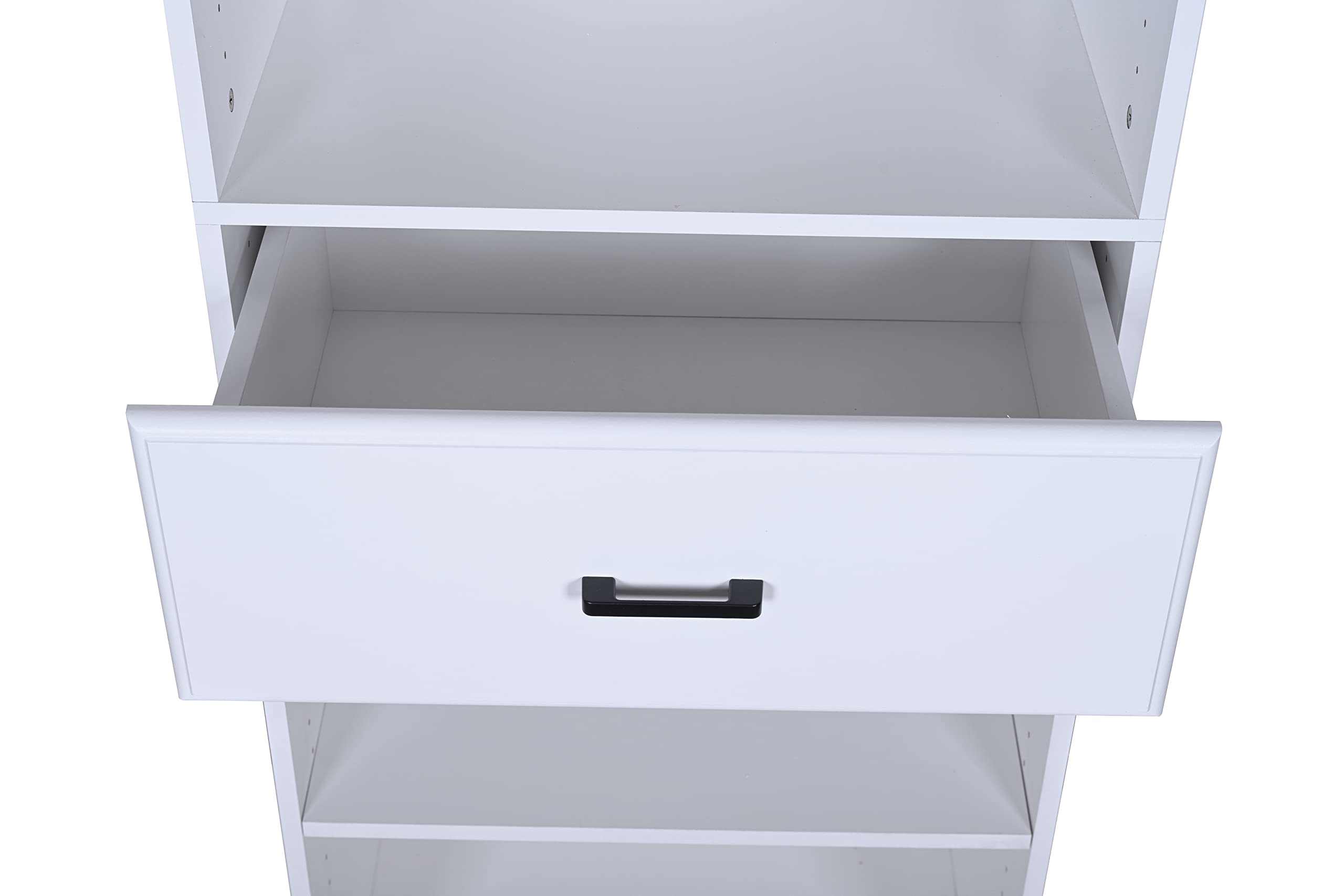 Single 1× Drawer Closet Kit System Hardware - Space Saving Organizer for Bedroom, Closet & Office Storage