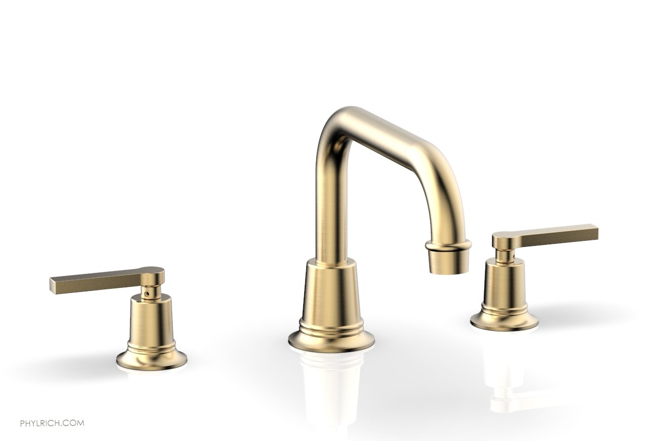 HEX MODERN Deck Tub Faucet Set with Lever Handles 501 45 - Perfect for Outdoor Showers, Poolside Installations & Modern Patio Designs