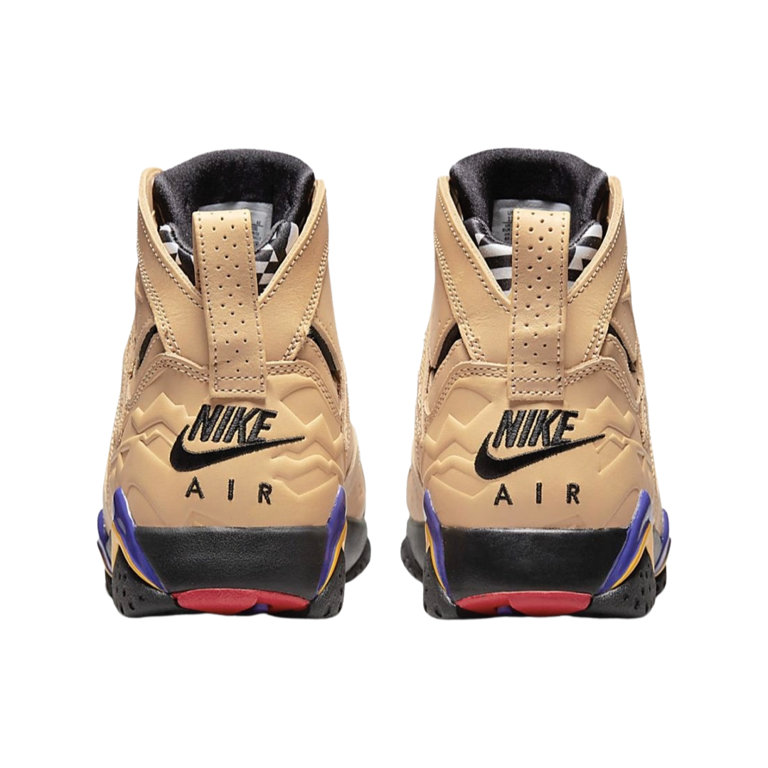 Air Jordan 7 Retro Sneakers - Vachetta Tan/Shimmer/Black Sapphire Colorway | Men's Basketball Shoes for Casual Wear & Street Style