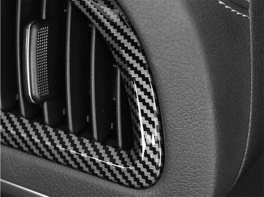 Carbon Fiber ABS Dashboard Side Air Vent Cover Trim Compatible with Kia Stinger 2017-2024 - Upgrade Interior Style & Protect Air Vents - Perfect for Car Enthusiasts & Customization