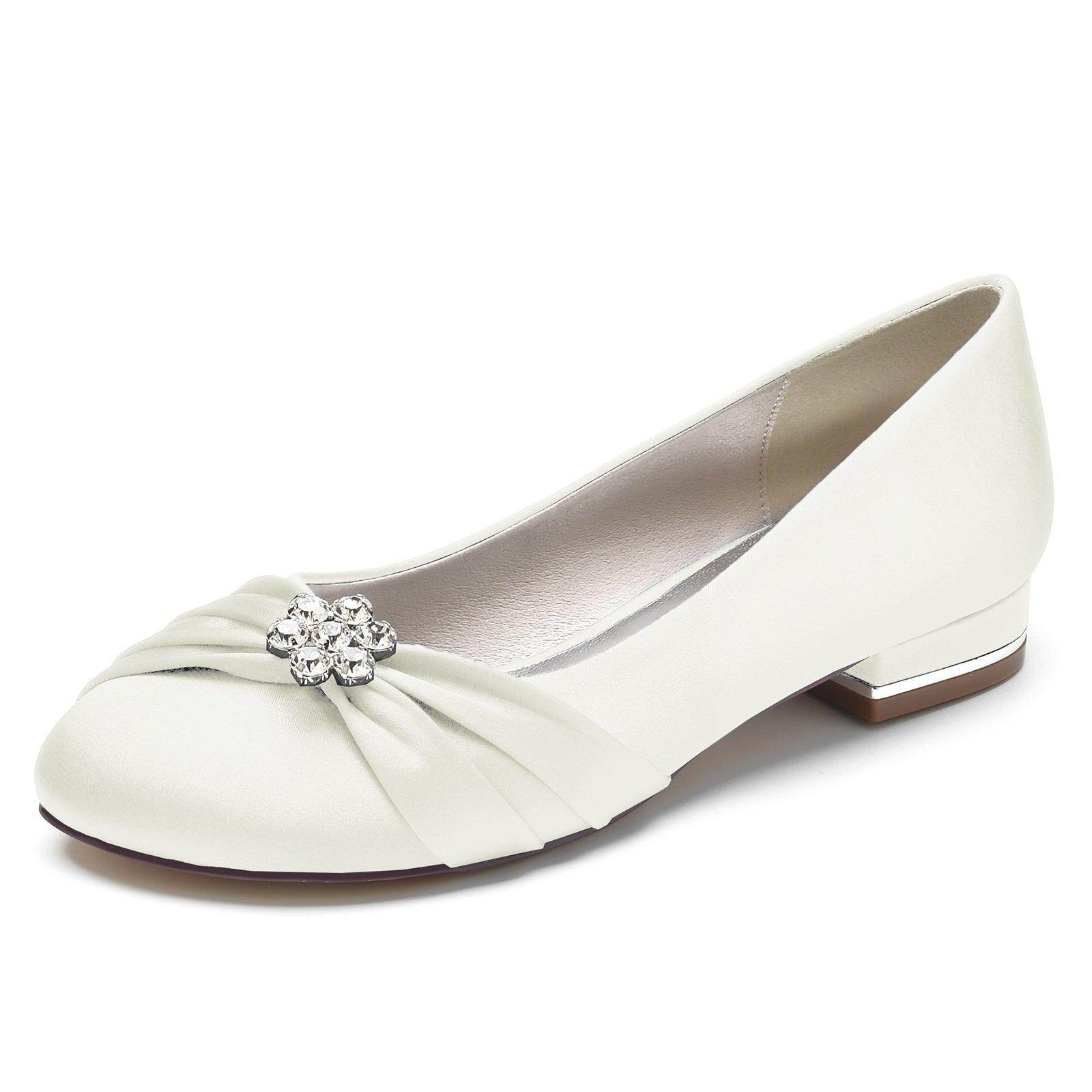 Flat Heel 2.5cm Silk-Like Comfortable Women's Shoes CK0287 - Perfect for Office, Wedding & Casual Wear