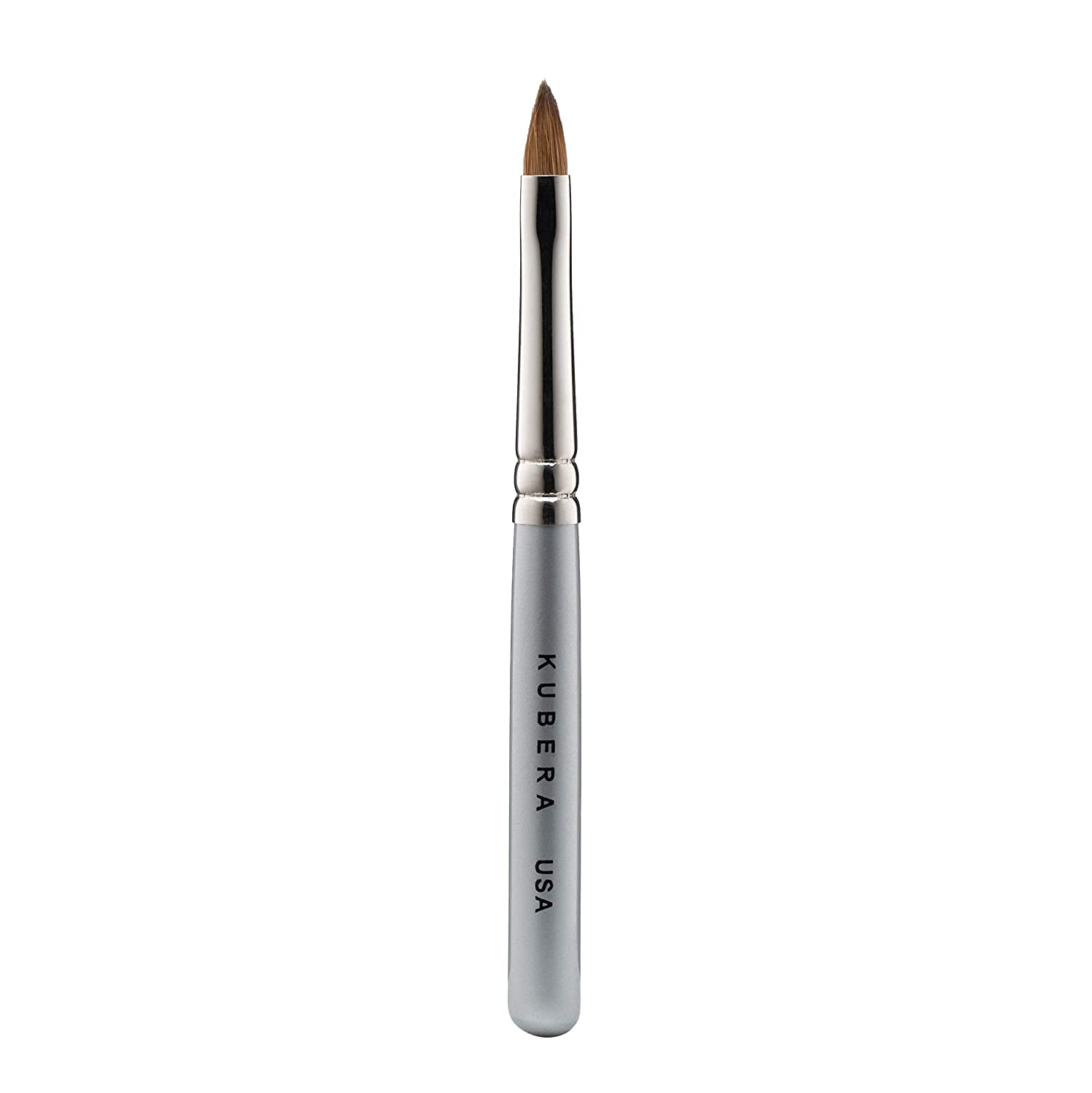KUBERA Retractable Lip Makeup Brush - 100% Natural Hair Lipstick Applicator | Professional Lip Brush for Precise Application | Perfect for Travel, Makeup Kits & On-the-Go Touch Ups (Assembled in USA)
