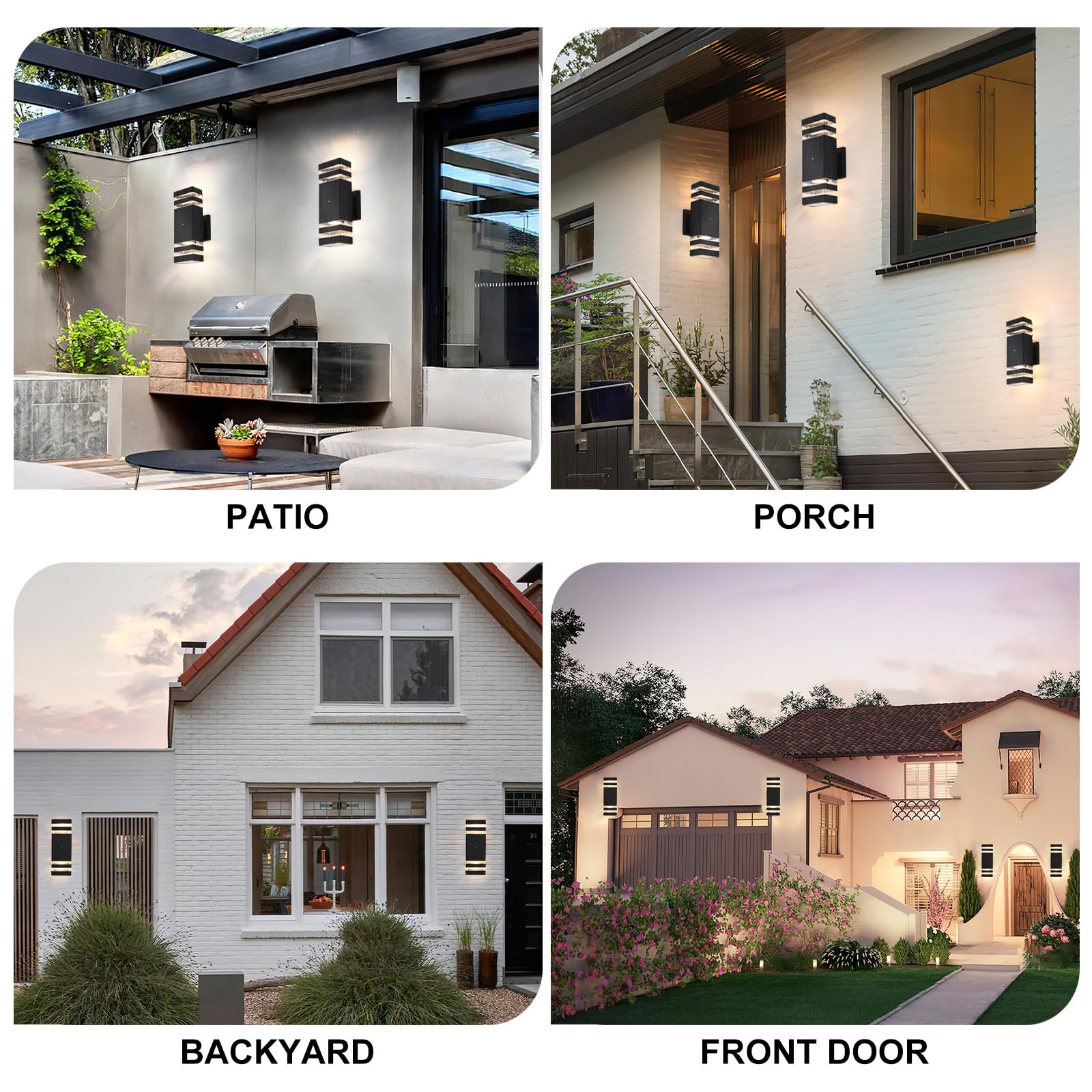 Dusk to Dawn Outdoor Wall Light - 14W LED Waterproof Porch Light for Patio, House, Hallway, Garden & Corridor - Perfect for Nighttime Safety & Ambiance