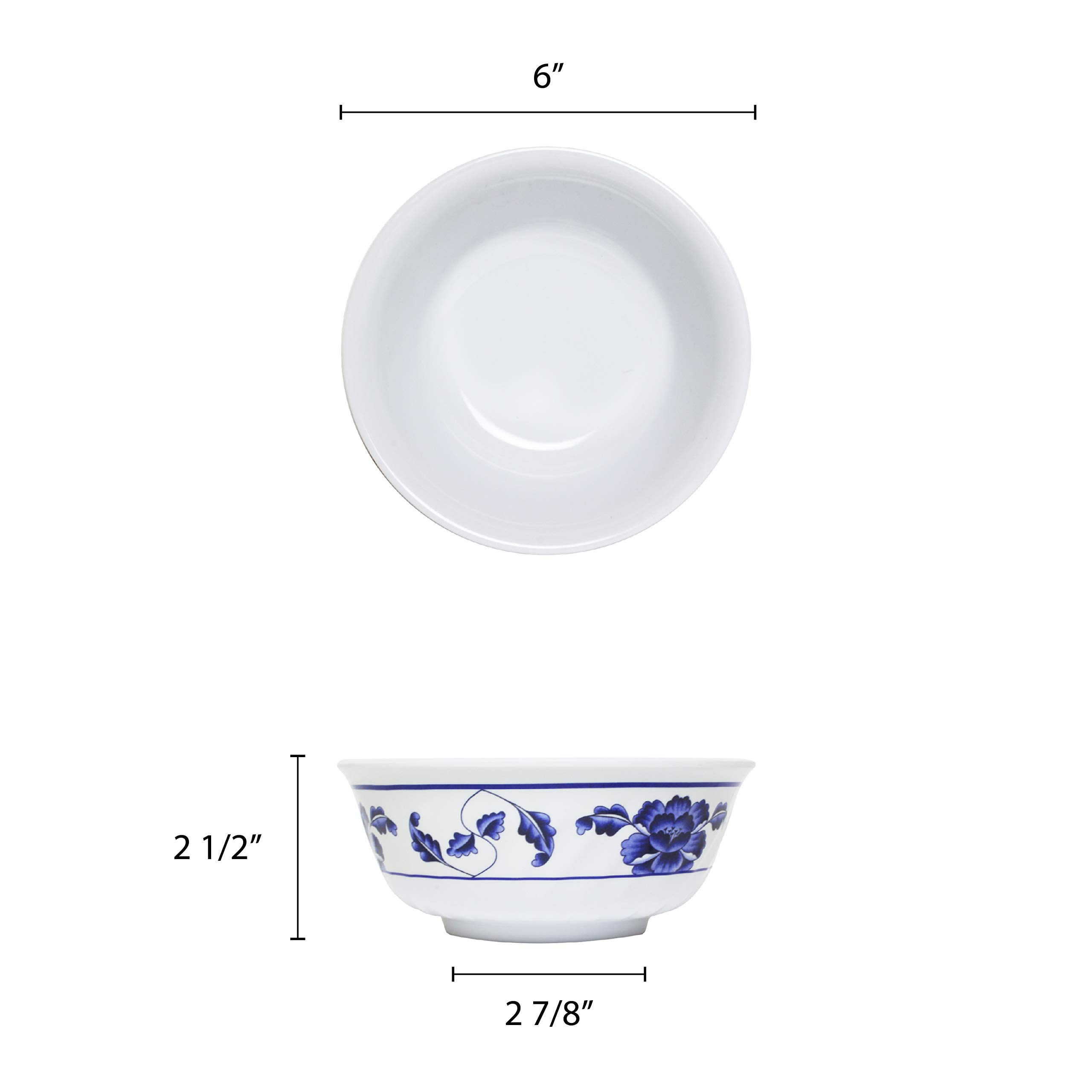 Thunder Group Lotus Melamine Dinnerware Set - 21 oz 6