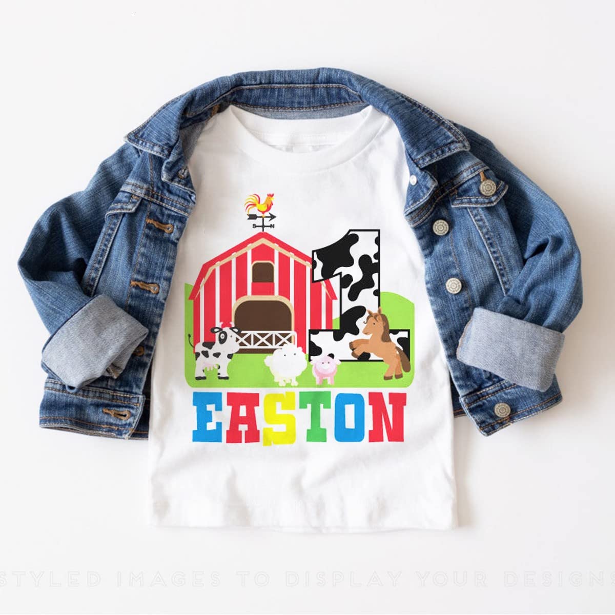 Farm First Birthday Shirts for Boys & Girls | Cute Farm Theme 1st & 2nd Birthday Outfits | Baby Toddler Farm Animal Party Clothing | Perfect for Farm-Themed Birthday Photos & Celebrations