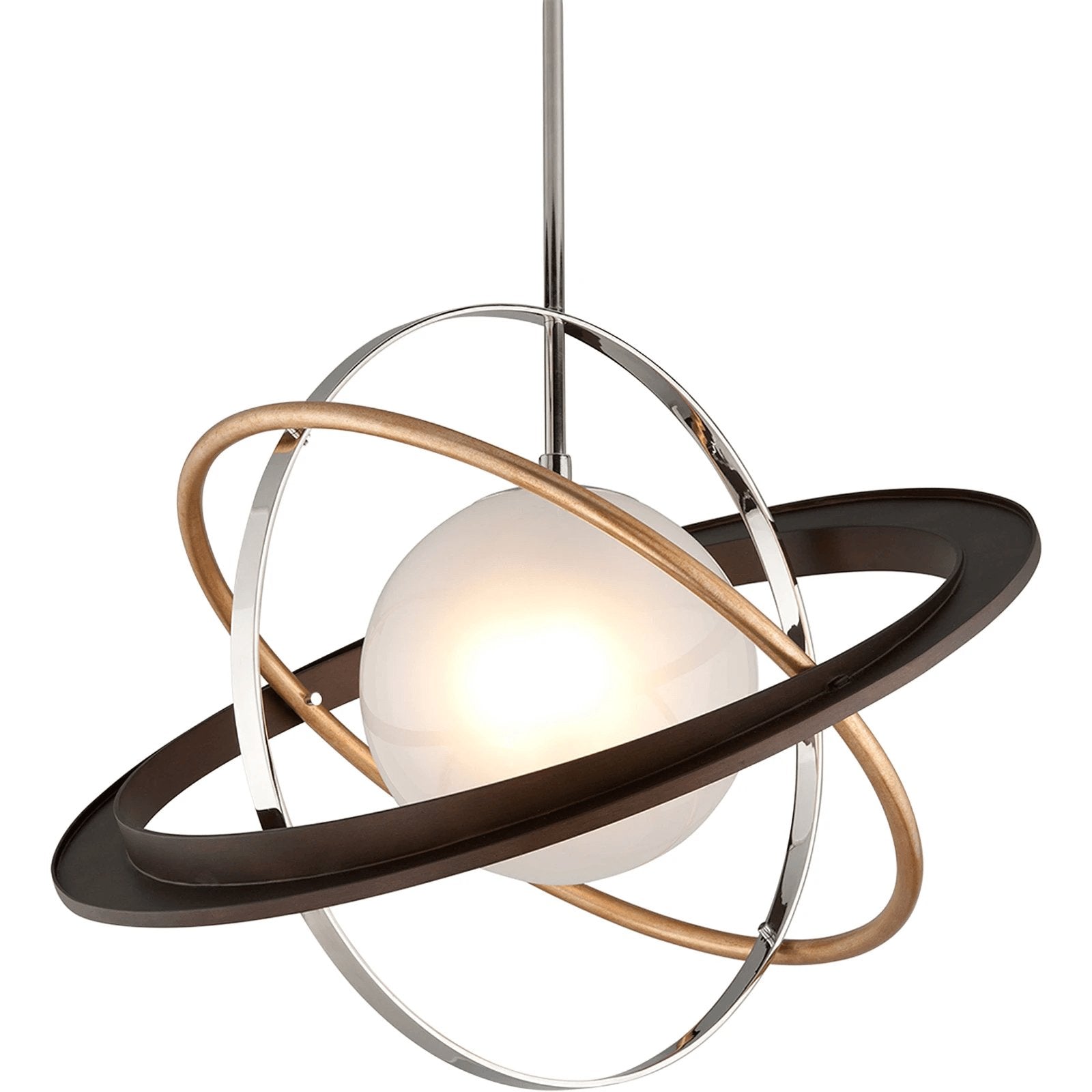 Apogee Modern Pendant Light - Sleek Hanging Lamp for Kitchen Island, Dining Room & Bedroom Decor - Energy Efficient LED Lighting Fixture