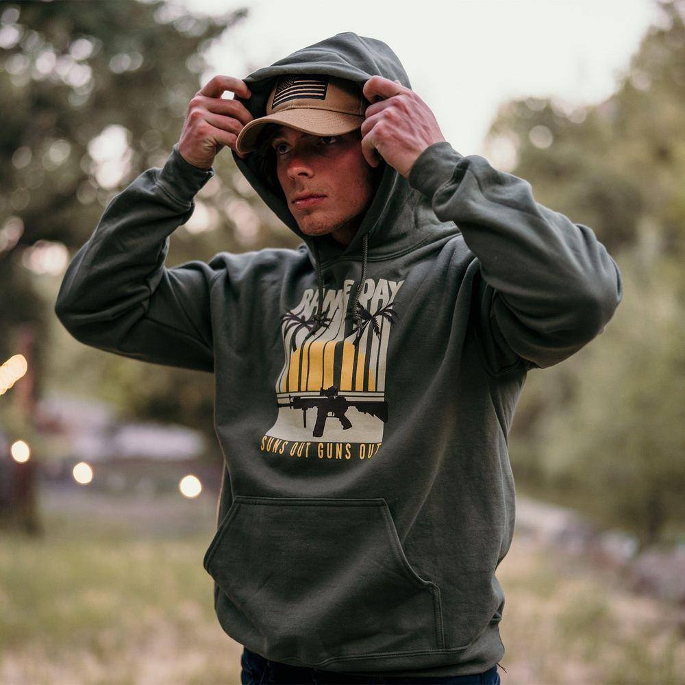 Range Day Club Member Hoodie - Military Green | Comfortable & Durable Pullover for Outdoor Activities, Shooting Range & Casual Wear