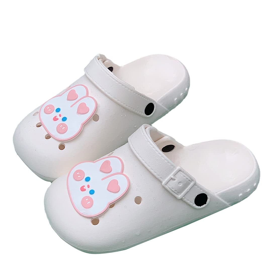 Cute Rabbit Clogs for Women - Soft Garden Shoes, Kawaii Slides with Cloud Comfort - Non-Slip Indoor/Outdoor Slippers for Home, Yard, and Beach Use