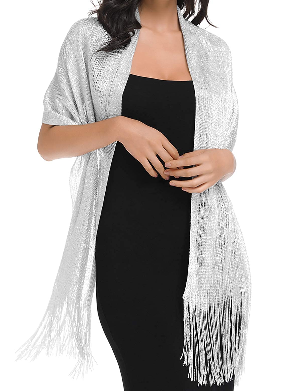 Elegant BANETTETA Women's Shawl Wrap - Formal Evening Scarf with Buckle for Weddings, Parties & Special Occasions | Perfect for Dresses, Evening Gowns & Formal Events