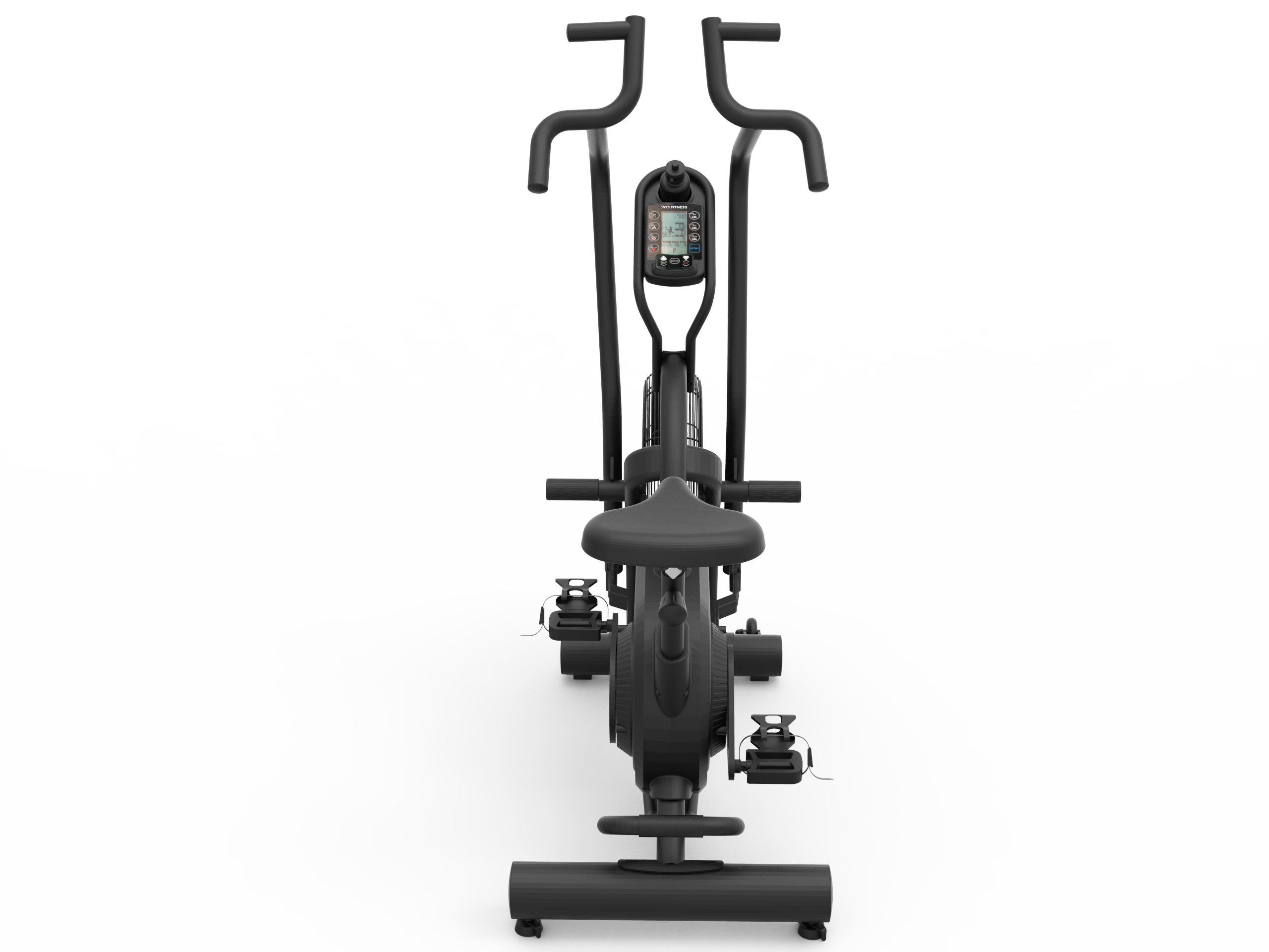 VO3 FITNESS AB100 Light Commercial Air Bike - Heavy Duty Exercise Bike for Home & Gym Workouts - Perfect for Cardio, HIIT & Full Body Training