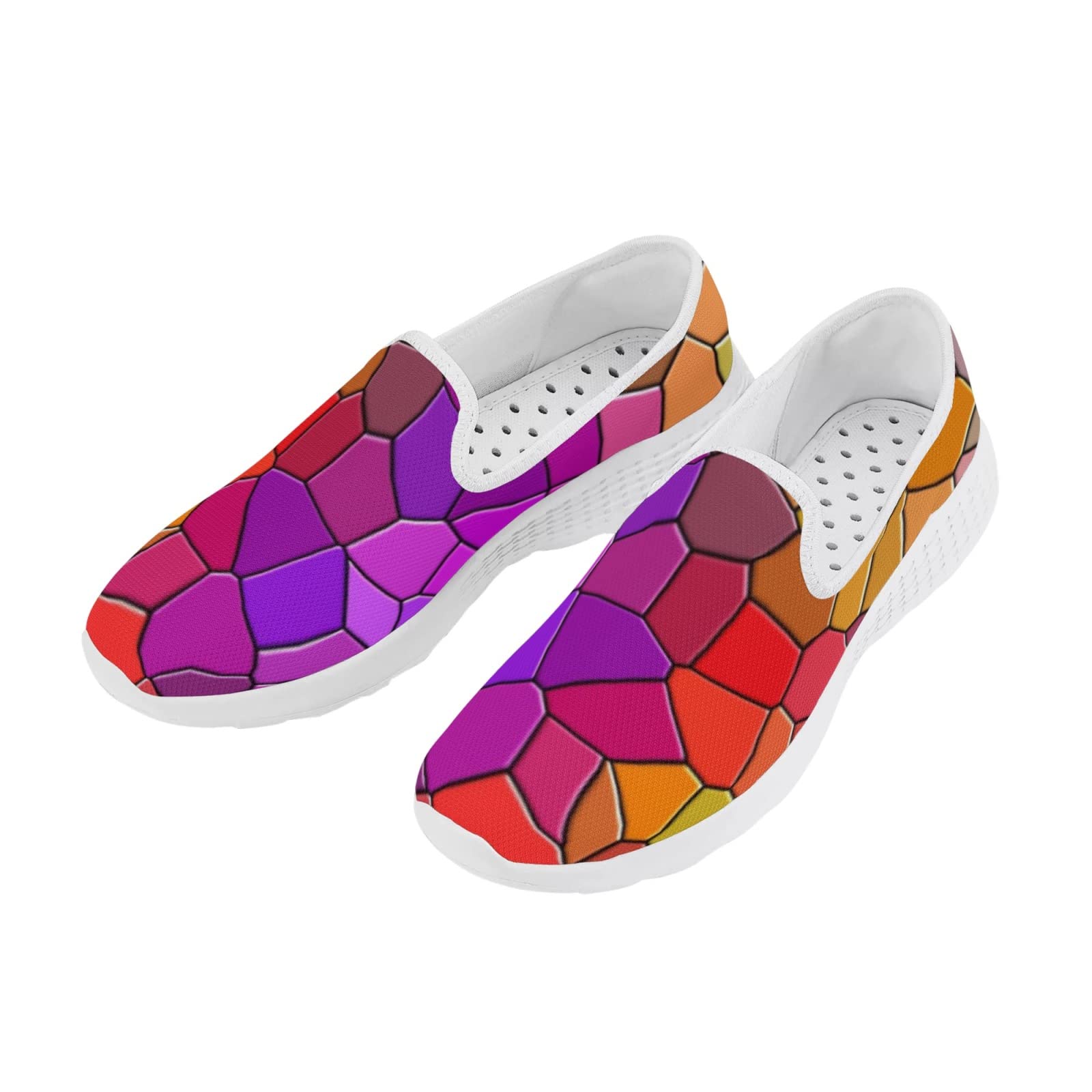 WFPCZHZT Women's Quick-Drying Water Shoes - Lightweight Breathable Multicolored Glass Wading Sneakers for Beach, Pool, Yoga & Outdoor Activities