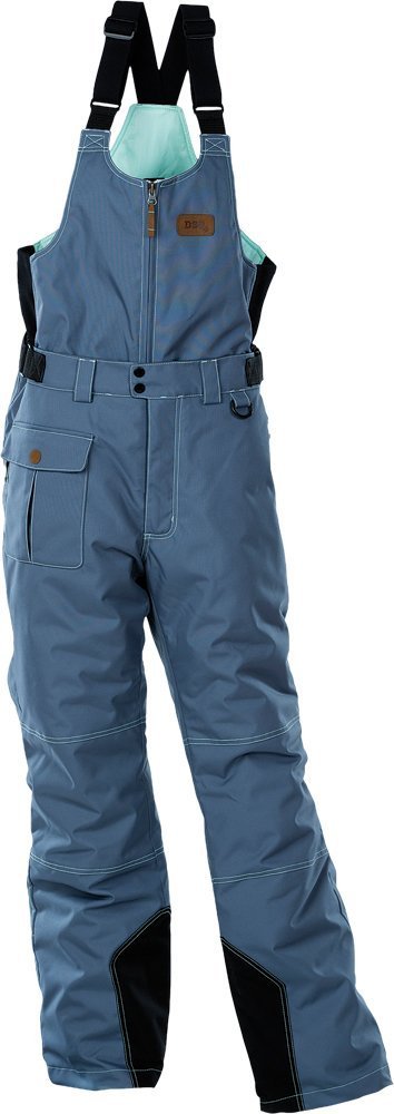 Women's Winter Snow Bib Overalls - Insulated Waterproof Snow Pants for Cold Weather (Slate Gray, X-Large) - Skiing, Snowboarding & Outdoor Activities