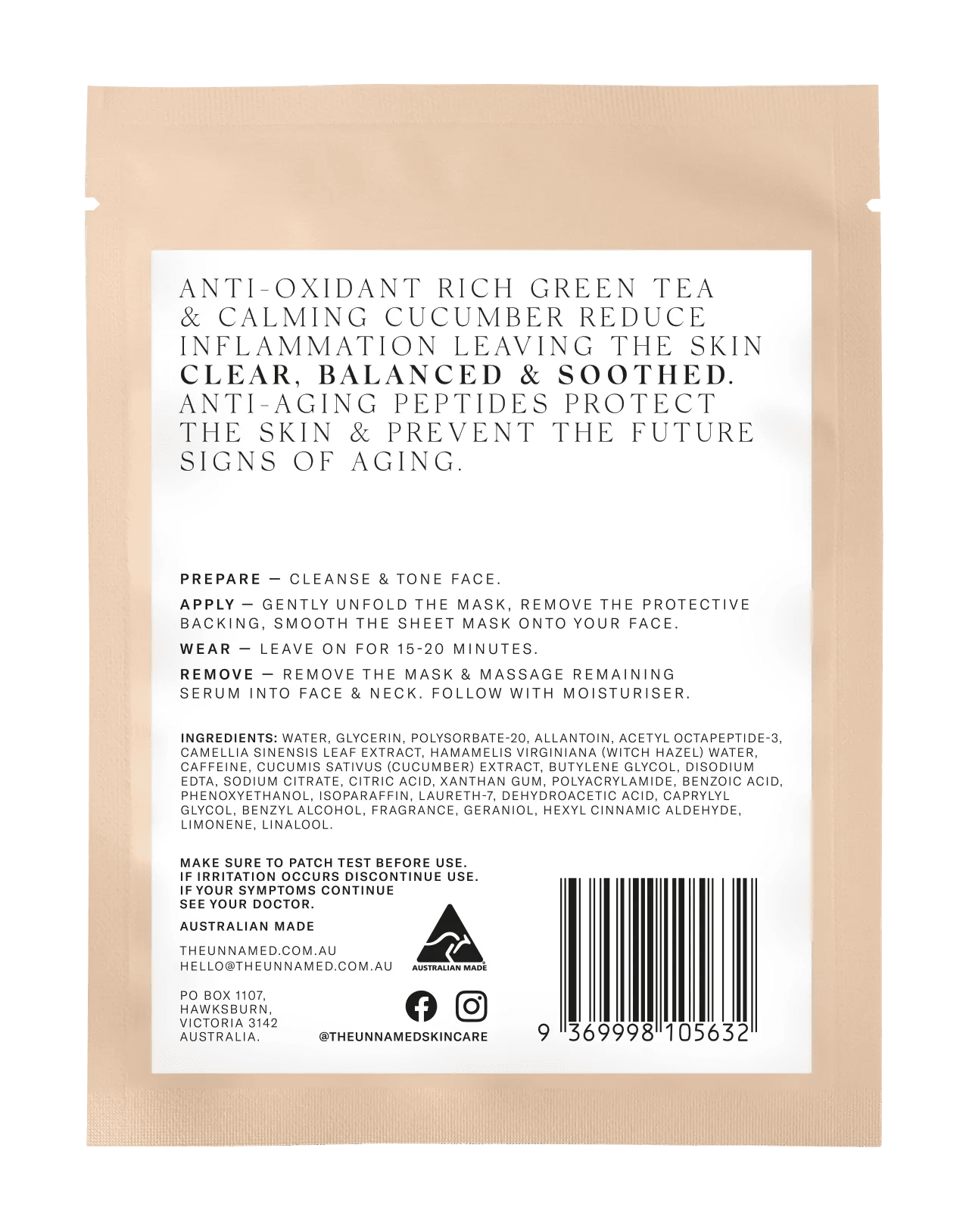 CLARIFYING & SOOTHING SHEET MASK for Brightening & Hydrating Skin | Korean Skincare Facial Mask for Glowing Complexion | Perfect for Daily Use, Spa Nights & Travel Skincare Routine