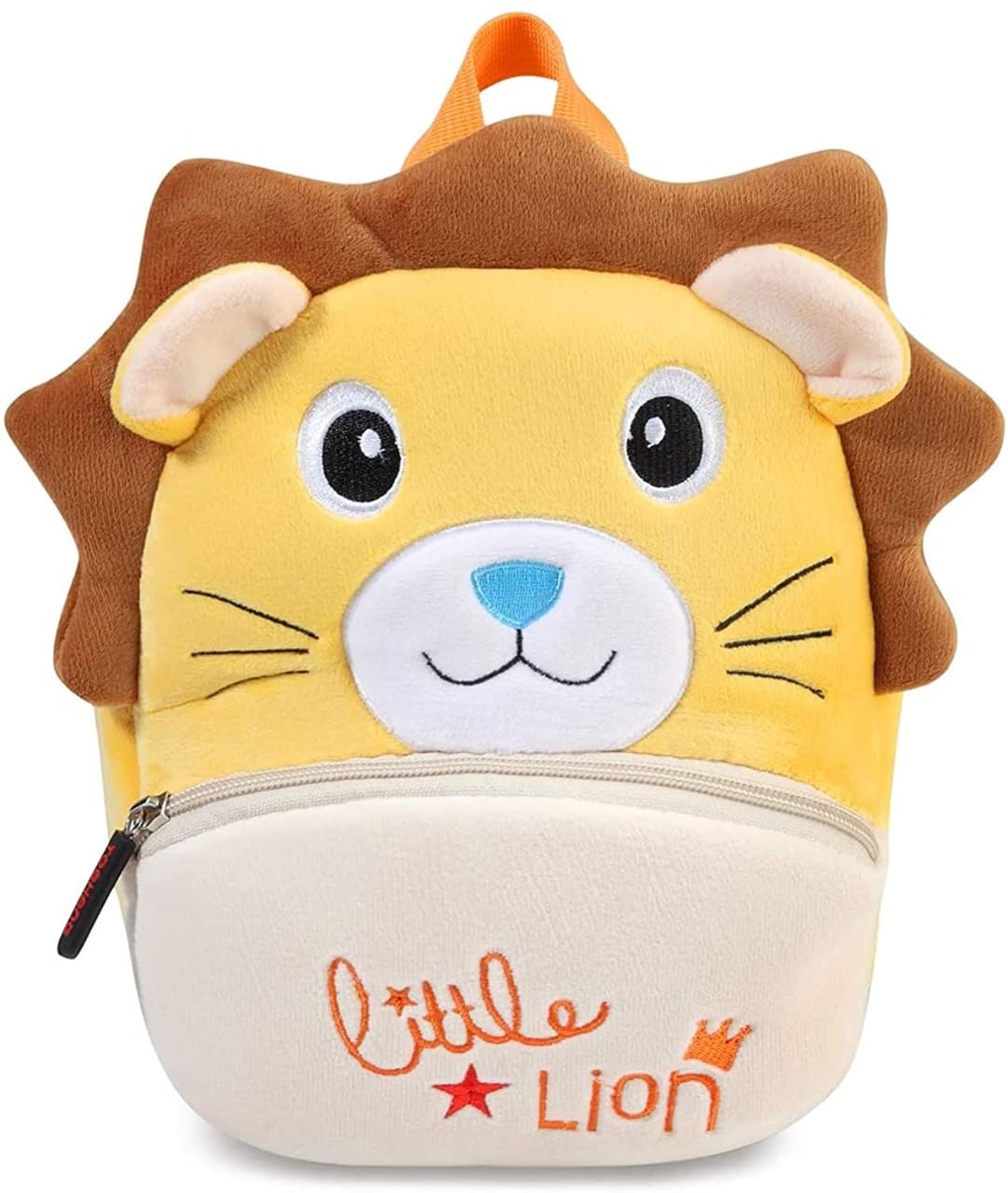 DZert Kids School Backpack - Soft Plush Cartoon Animal Backpack with Velvet Finish | Cute Bookbag for Boys & Girls | Perfect for School, Travel & Daycare Use
