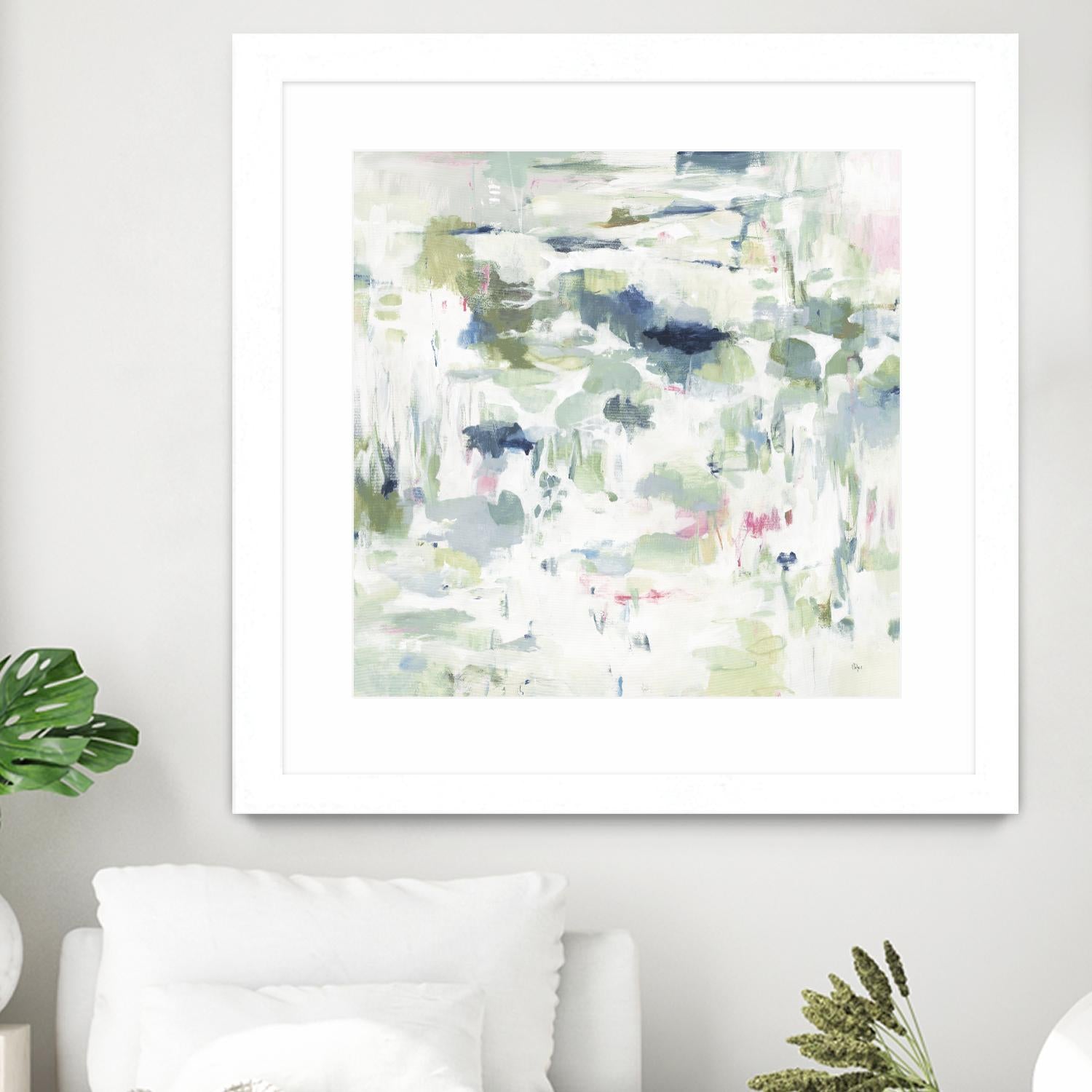 Abstract Reflections Wall Art - Modern Canvas Prints for Home & Office Decor - Perfect for Living Room, Bedroom, and Workspace Aesthetics