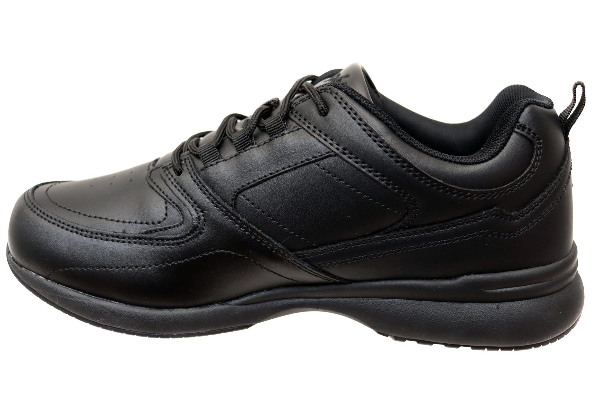 Propet Men's Life Walker Sport 3E Extra Wide Comfortable Leather Walking Shoes - Perfect for Diabetics, Elderly & All-Day Comfort