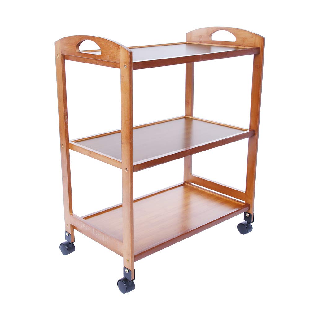 Auliuakz 3-Tier Rolling Kitchen Cart with Wheels - Mobile Storage Organizer for Pantry, Spice Rack & Cooking Utensils | Perfect for Small Kitchens, Dining Rooms & Food Prep Areas