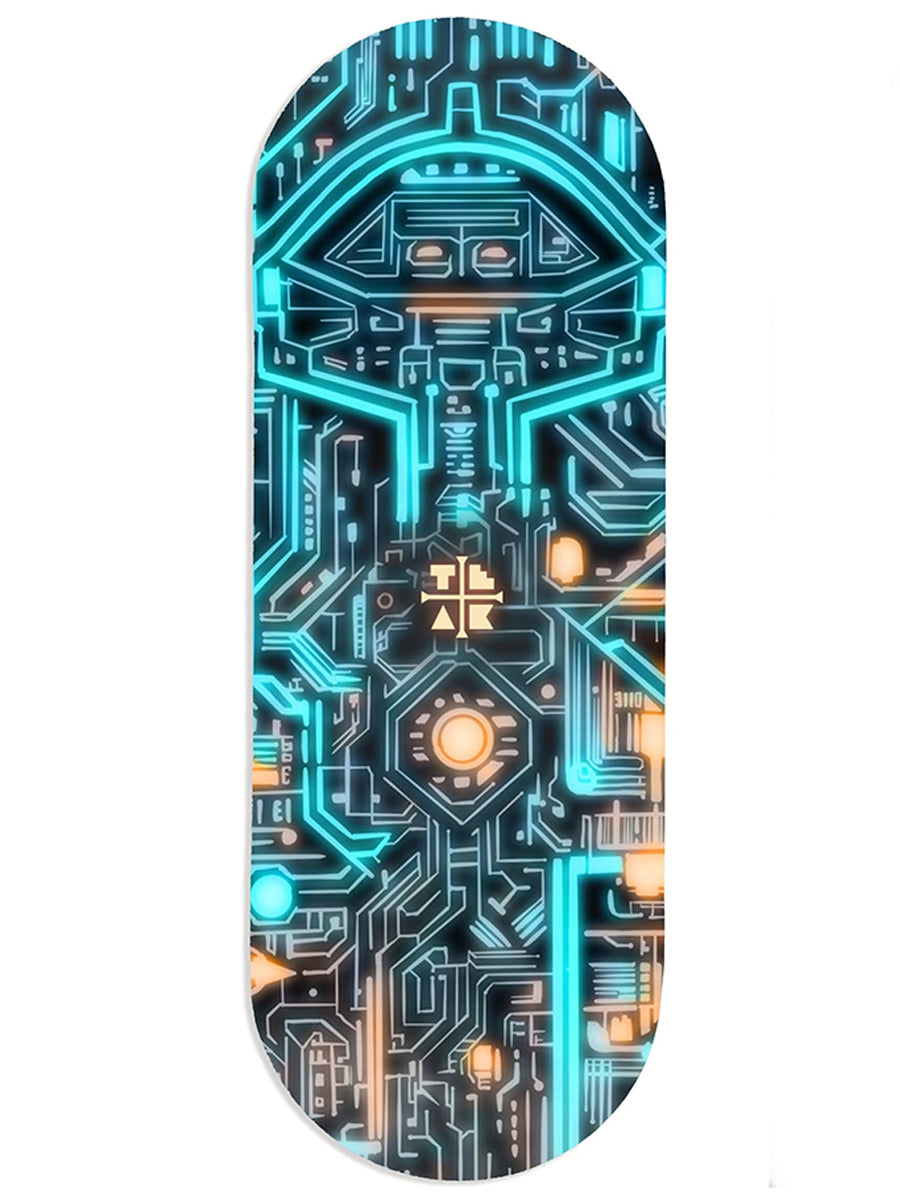 Teak Tuning Fingerboard Deck - Premium Skateboard Training Tool for Fingerboarding Tricks & Practice - Perfect for Home, Office & Skate Park Training