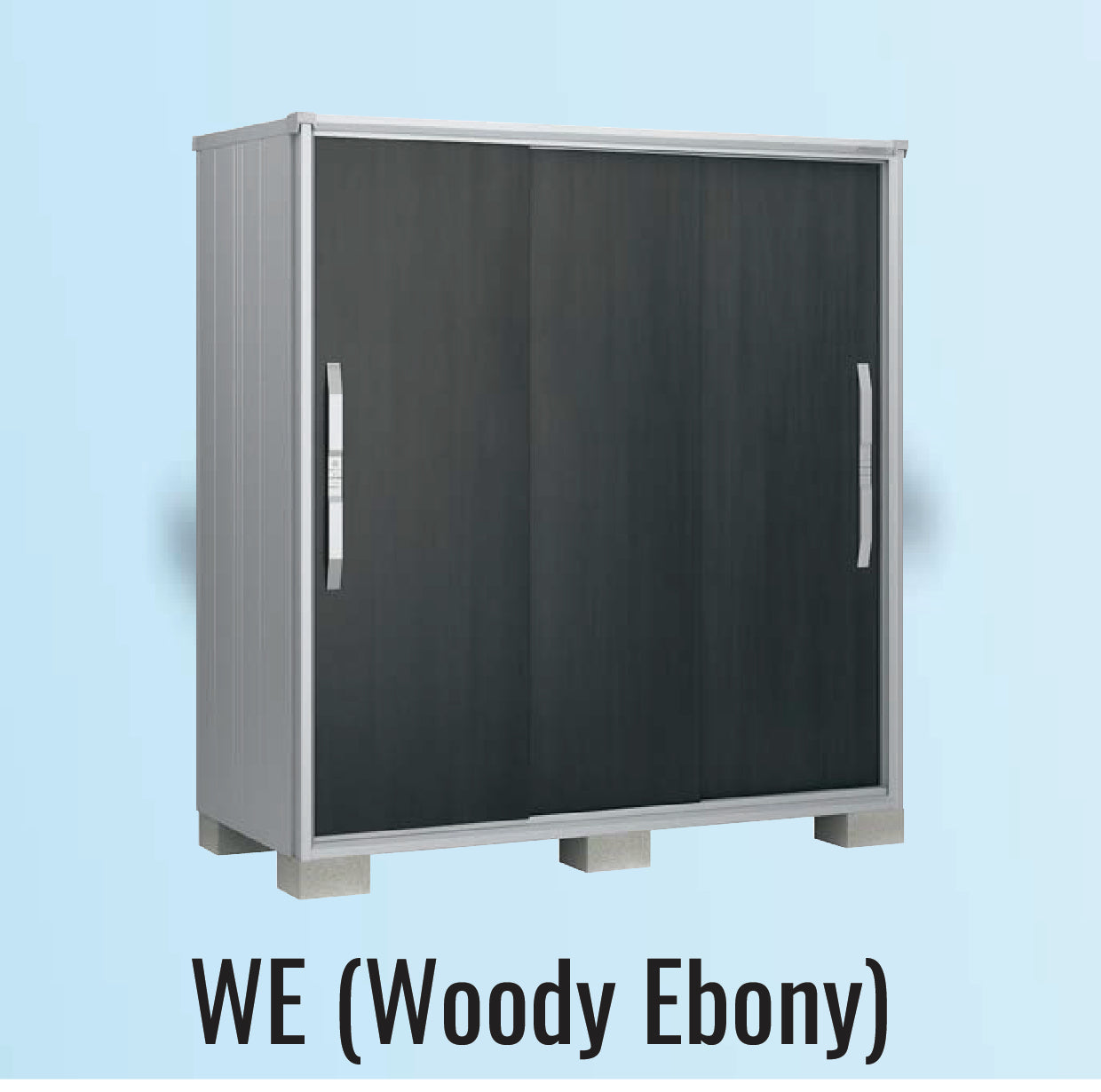 YODOKO Outdoor Storage Cabinet ESF 1307 - 135cm Wide x 75cm Deep, Adjustable Height (110/130/160/190cm) - Weatherproof Garden Organizer for Patio, Backyard & Poolside Storage