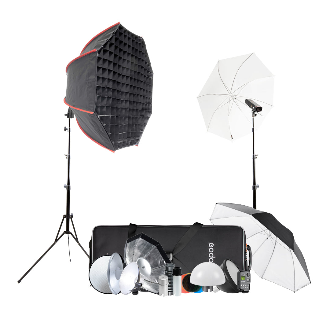 AD200PROII Professional Studio Flash Lighting Kit for Photography - Perfect for Student Portraits, Product Shots & Indoor Studio Lighting