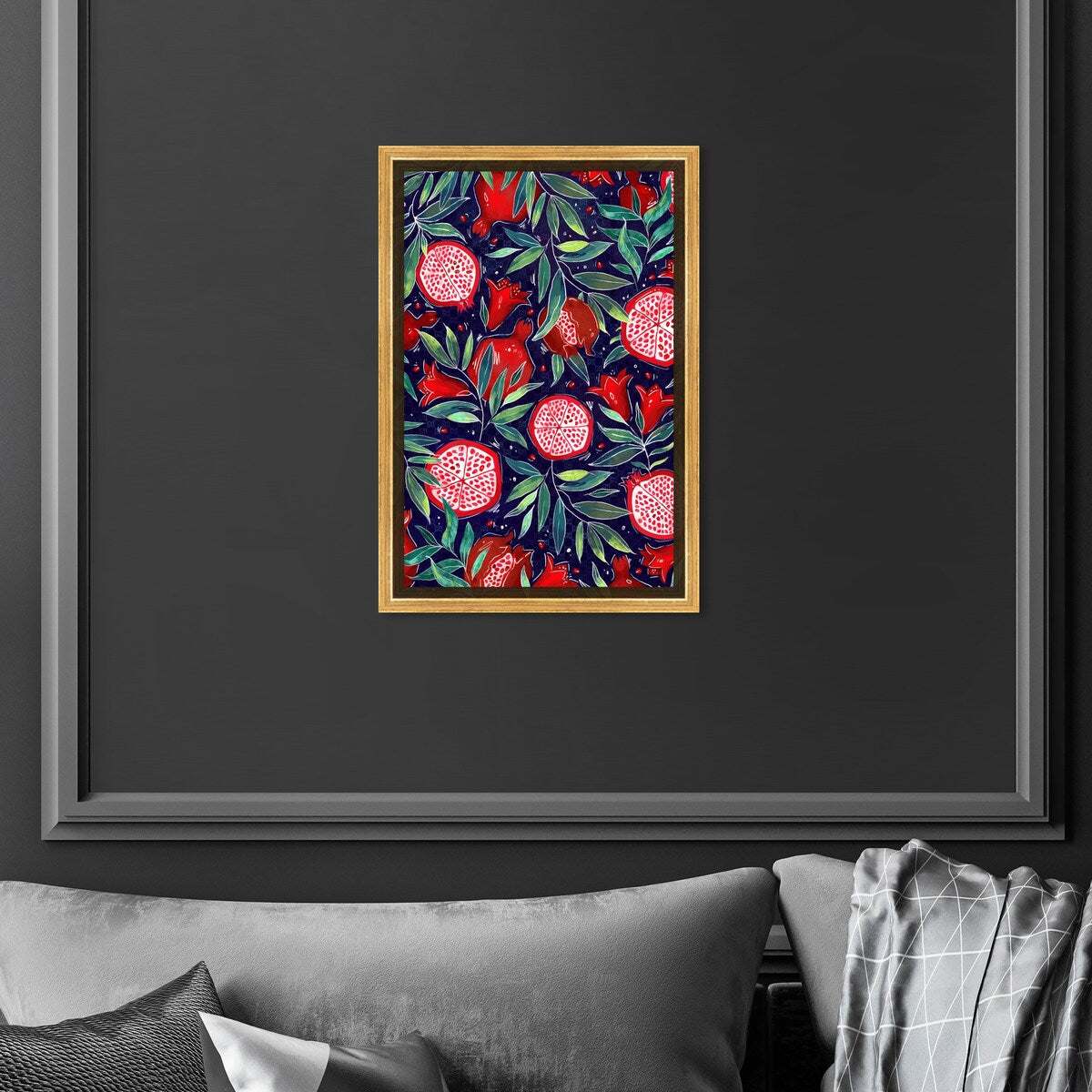 Blooming Tropical Flowers Framed Canvas Wall Art - White Cabin & Lodge Decor for Kitchen, Living Room, Bedroom | Nature Inspired Floral Print for Home & Office