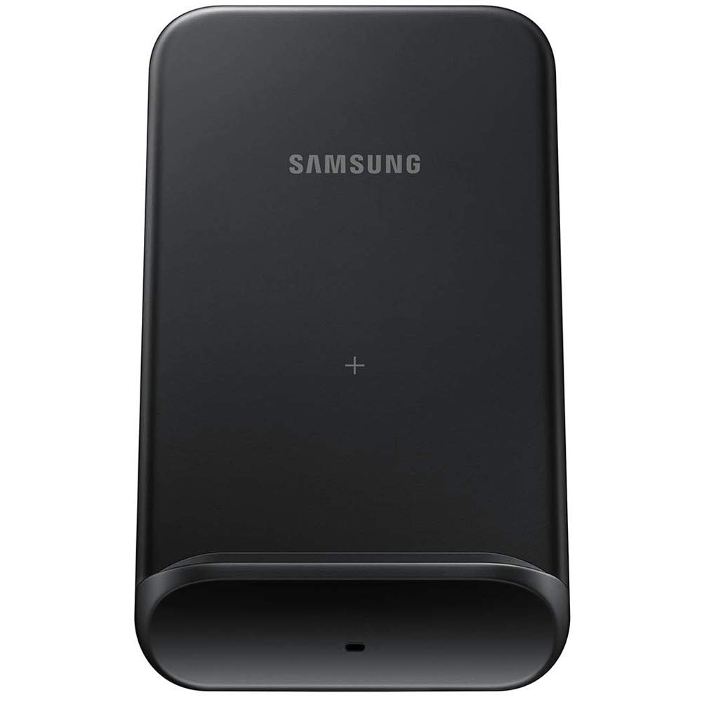 Samsung Official 2020 9W Fast Wireless Charger Stand - Convertible Charging Pad & Stand for iPhone, Galaxy, AirPods (Black) | Perfect for Home, Office & Nightstand Charging