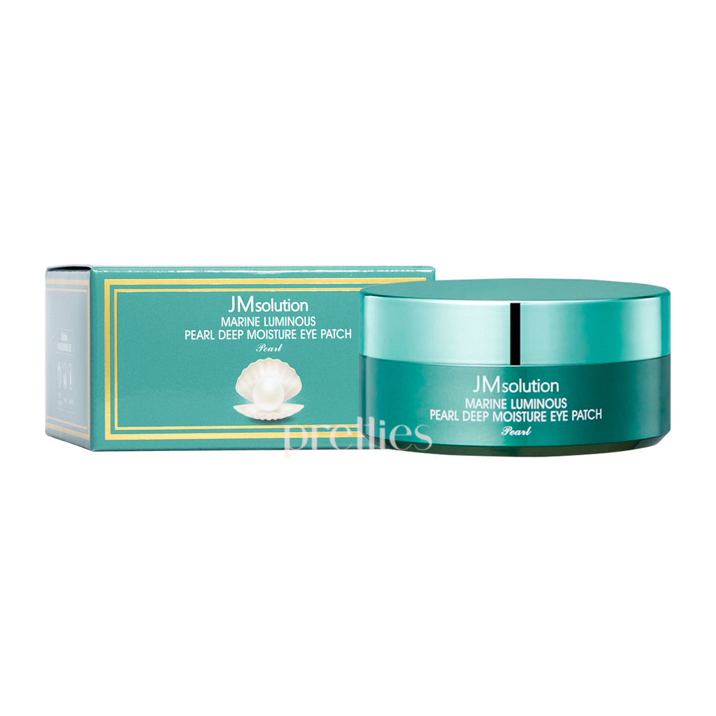 JM Solution Marine Luminous Pearl Deep Moisture Eye Patch - 60 Pcs Hydrating Under Eye Mask for Dark Circles, Puffiness & Wrinkles - Perfect for Skincare Routine, Travel & Spa Day