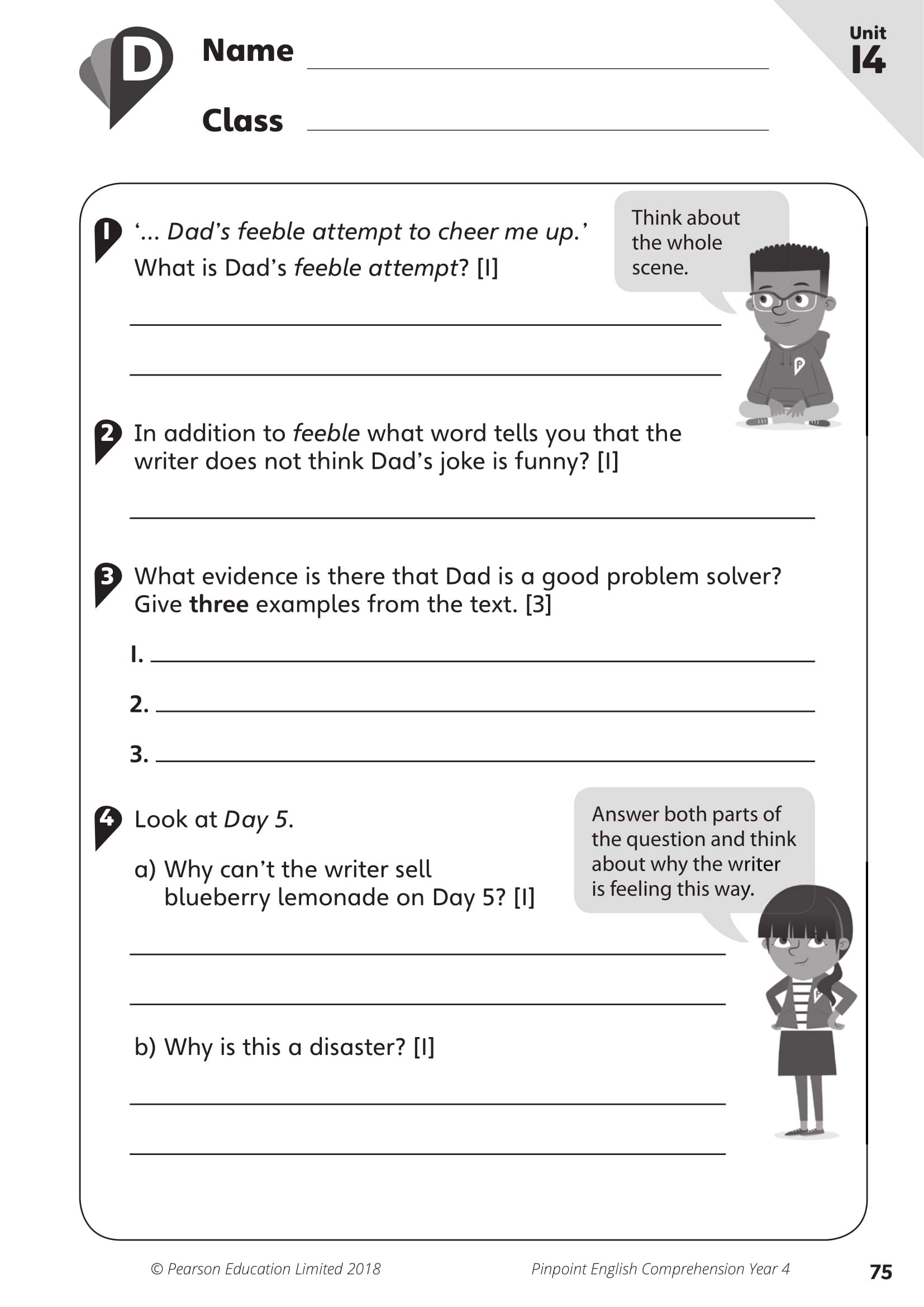 Pinpoint English Comprehension Year 4: Photocopiable Targeted Practice Workbook for Elementary Students - Perfect for Classroom Activities & Homeschool Learning
