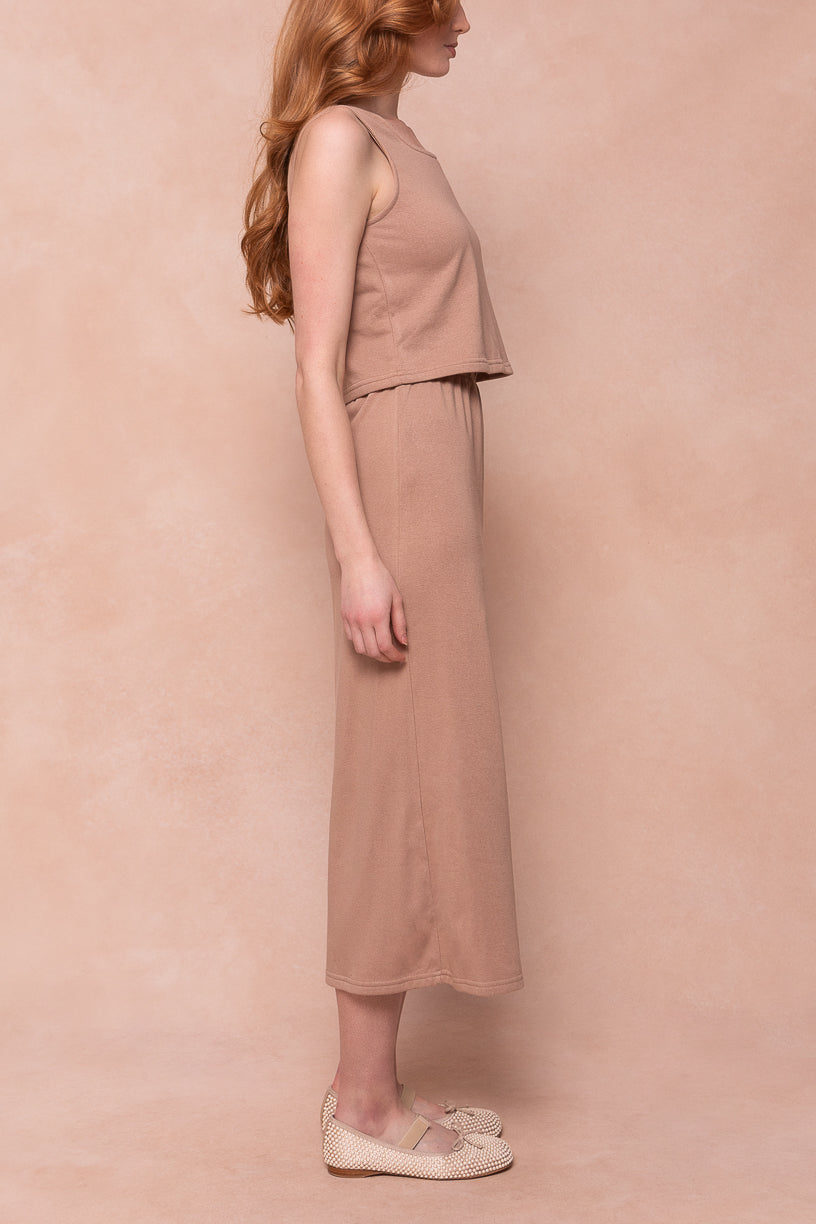Nessa Set in Taupe - Women's Casual Loungewear Outfit | Soft Comfortable Two-Piece Set for Home & Travel | FINAL SALE