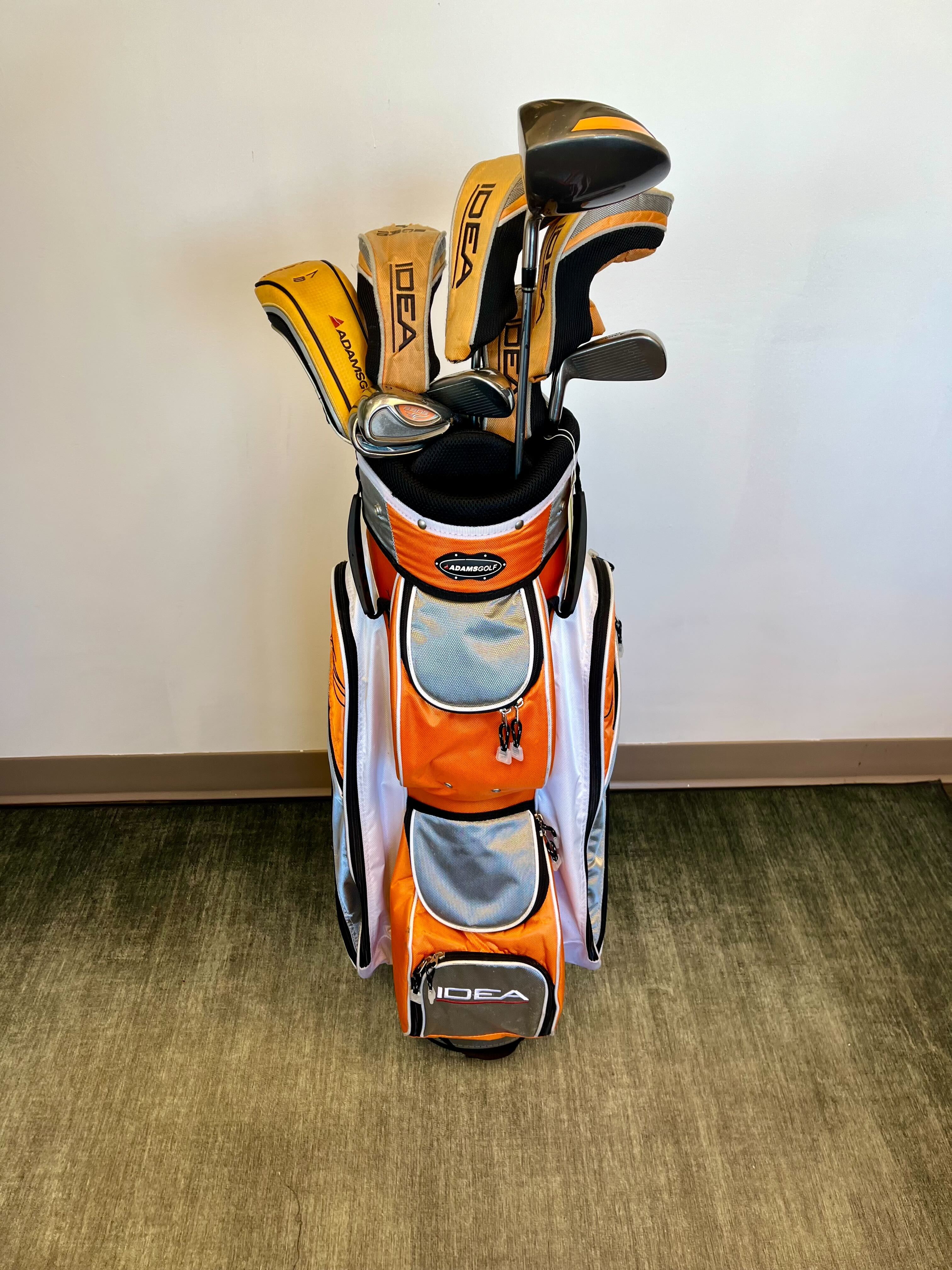Adams Idea a3OS Complete Golf Club Set for Women - Right Handed with 1W, 3W, 5W, 4H, 6H, 7i, SW & Putter - Ladies Flex Graphite Shafts - Perfect for Beginners & Intermediate Female Golfers on Course or Driving Range